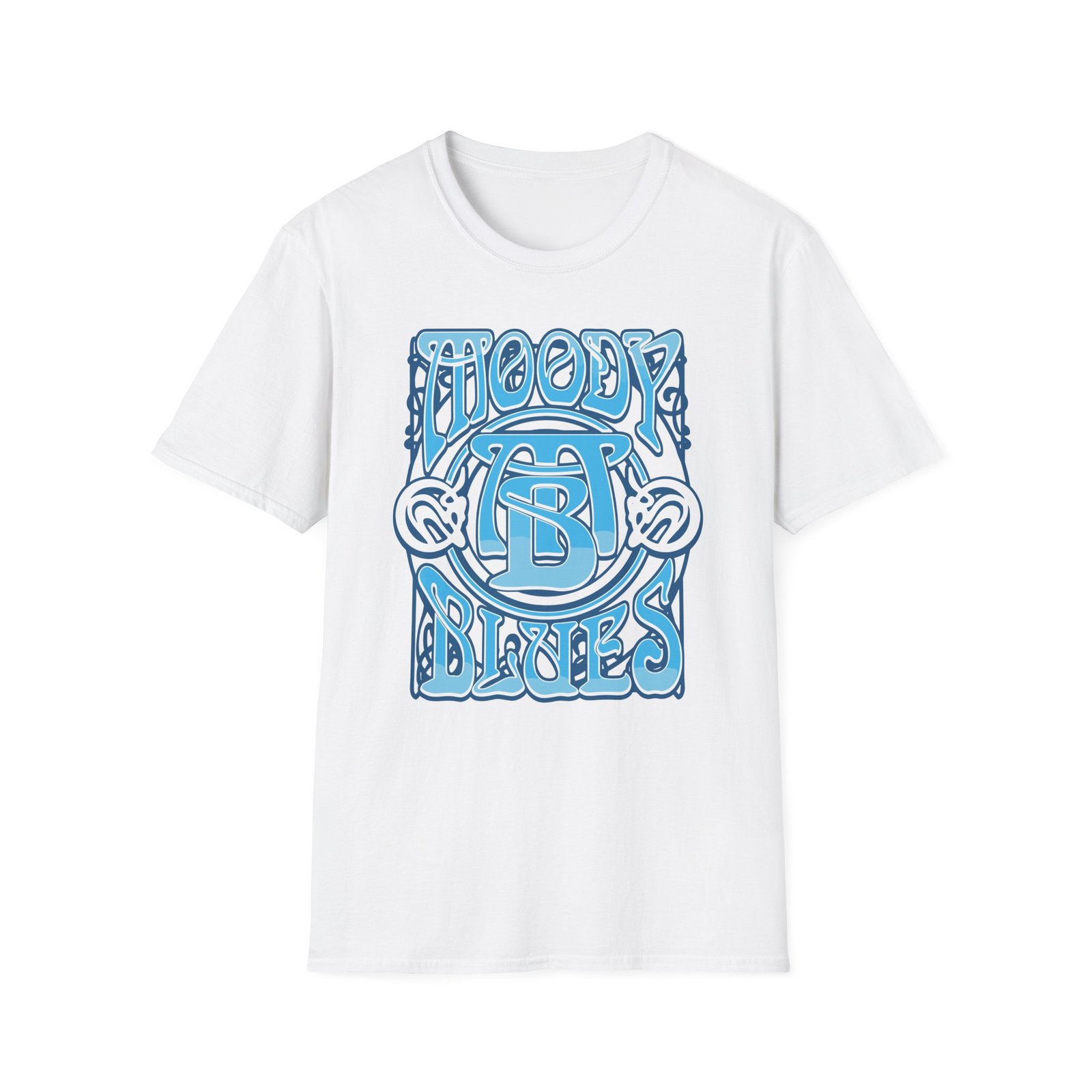 The Moody Blues Psychedelic Logo Unisex Softstyle T-Shirt