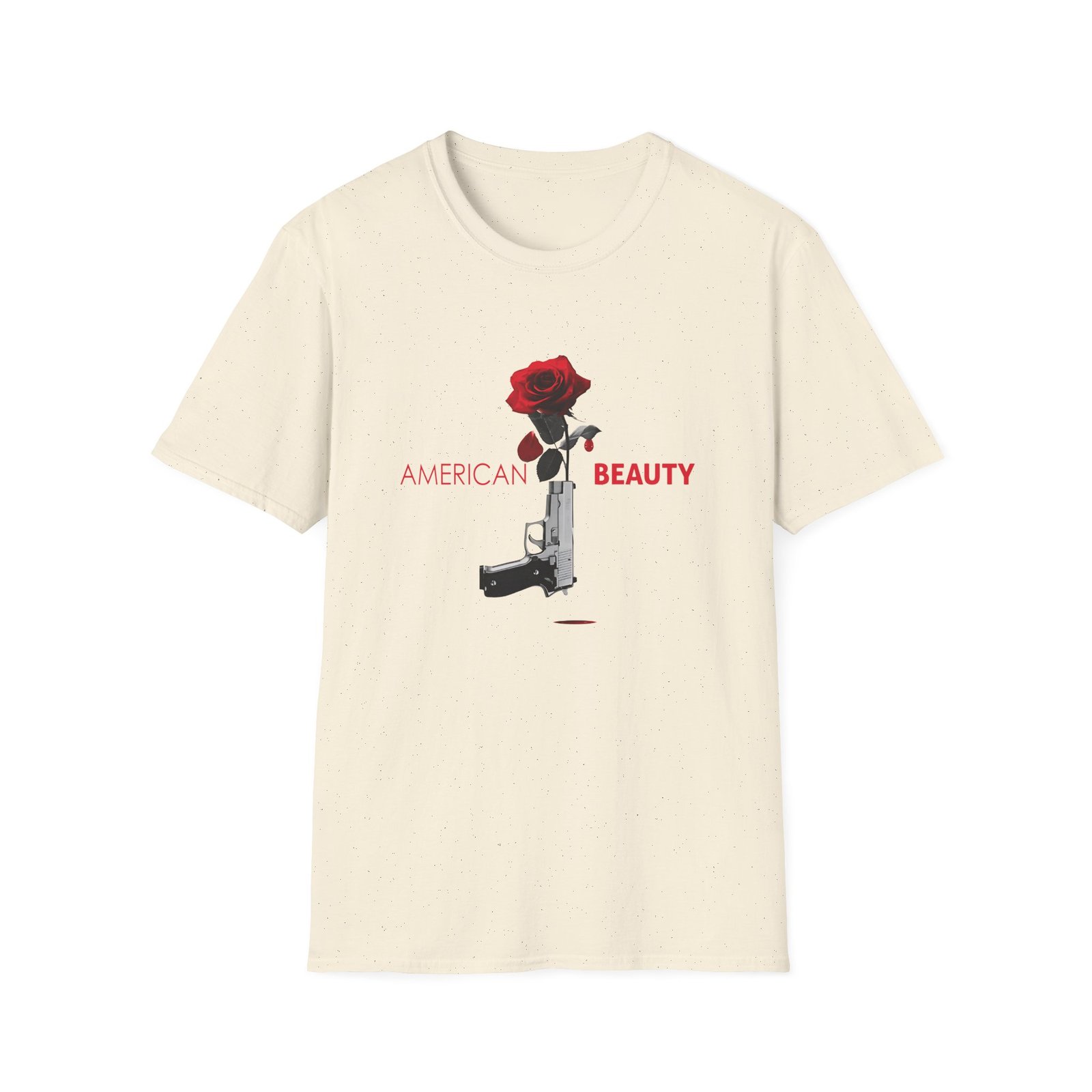 Annette Bening American Beauty Gun and Rose Unisex Softstyle T-Shirt