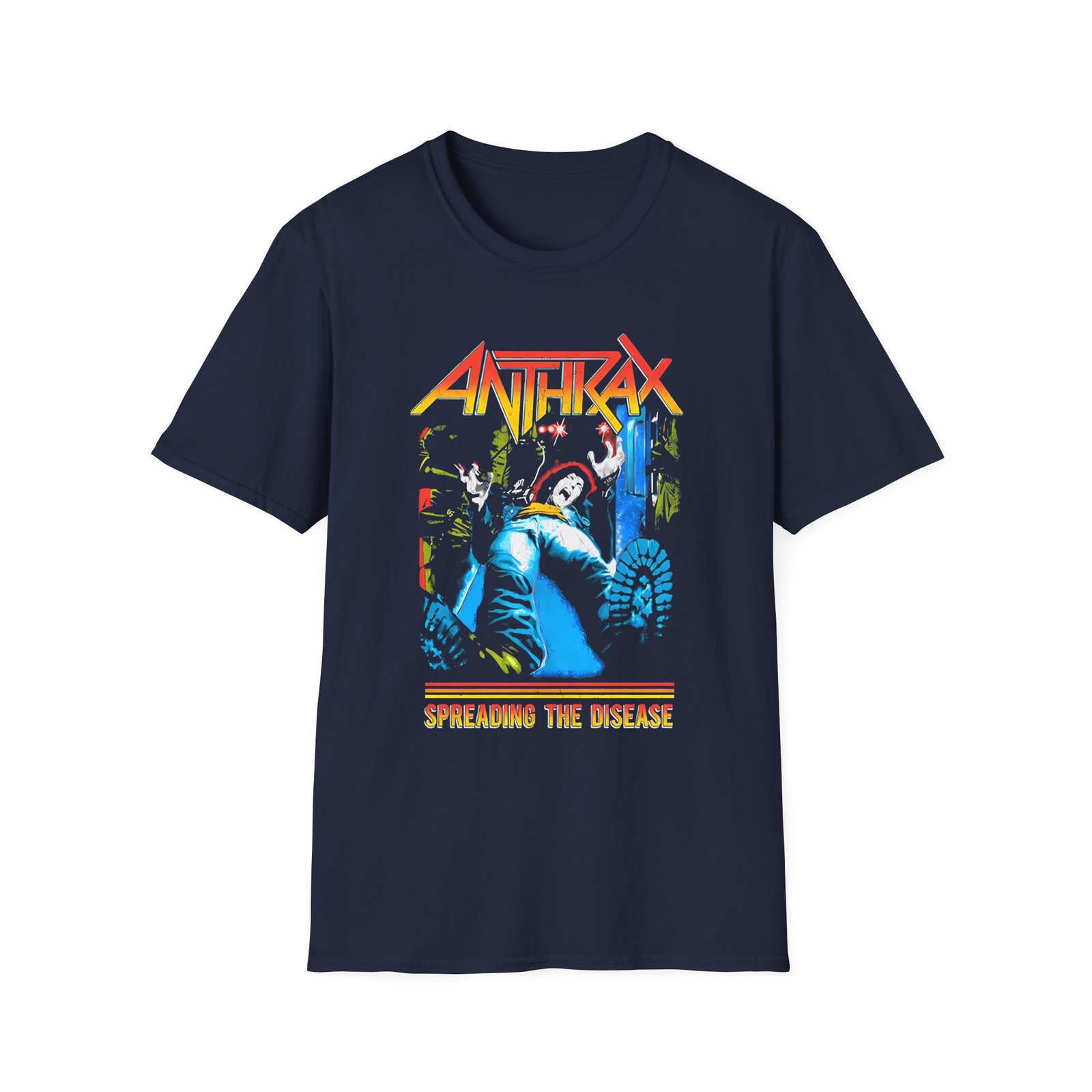 Anthrax Spreading The Disease unisex softstyle t-shirt