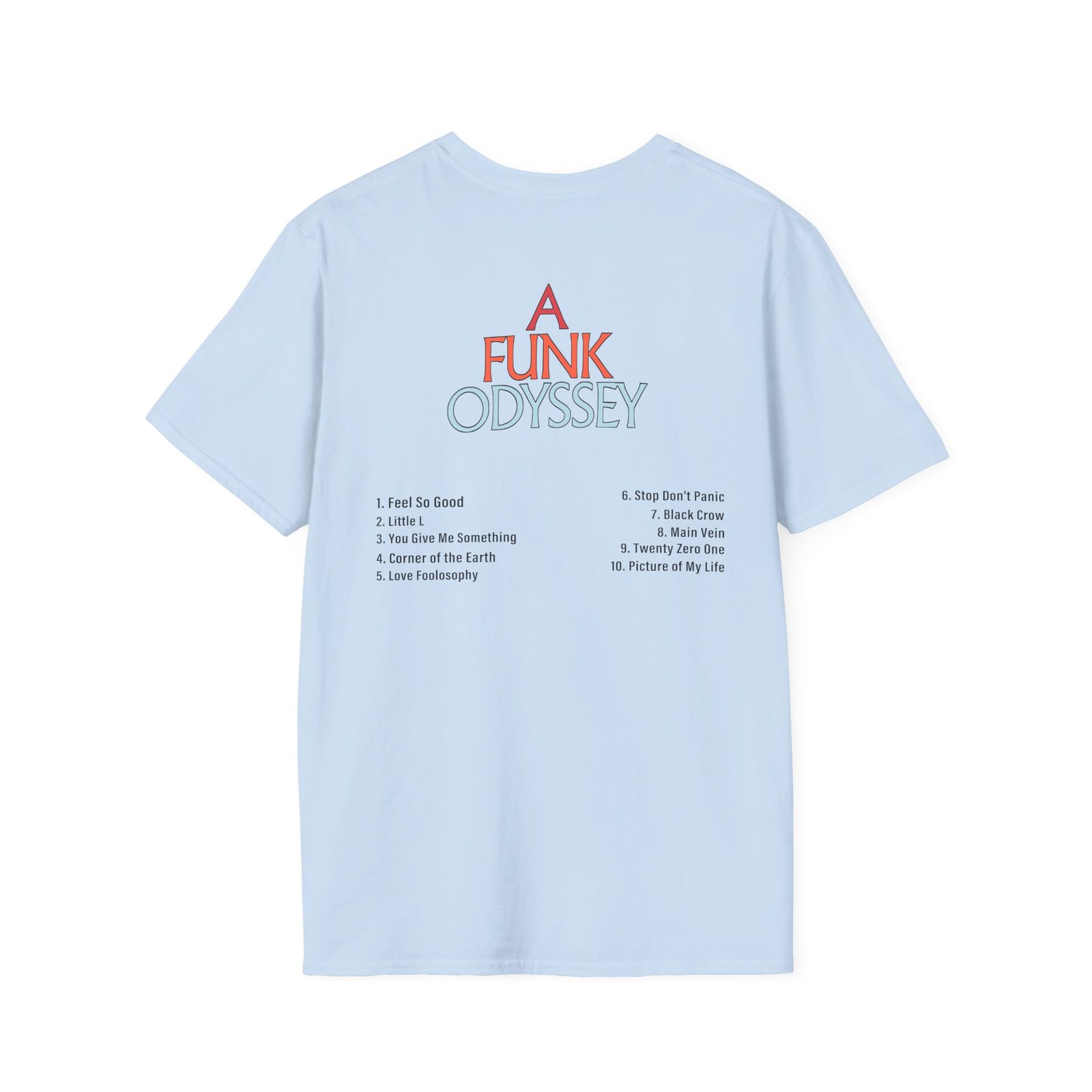 J Funk Odyssey Tracklist Unisex Softstyle T-Shirt