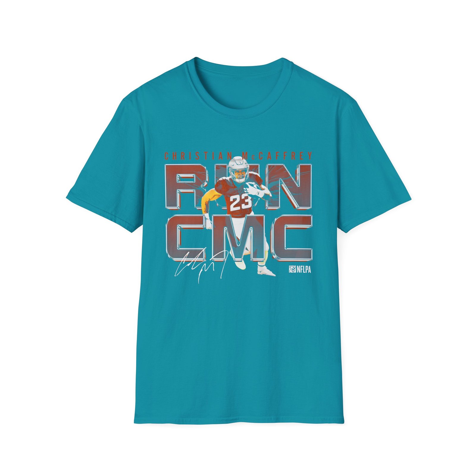 Christian Mccaffrey Run CMC Metal Unisex Softstyle T-Shirt