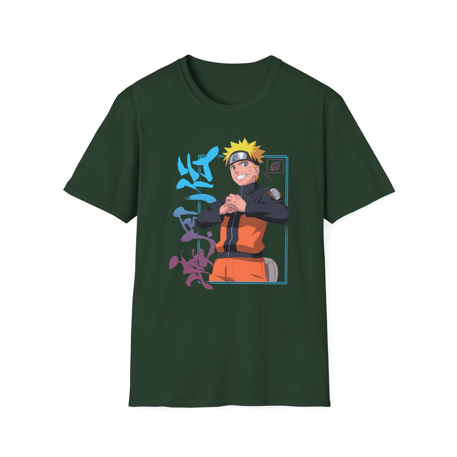 Naruto Uzumaki Neon Unisex Softstyle T-Shirt