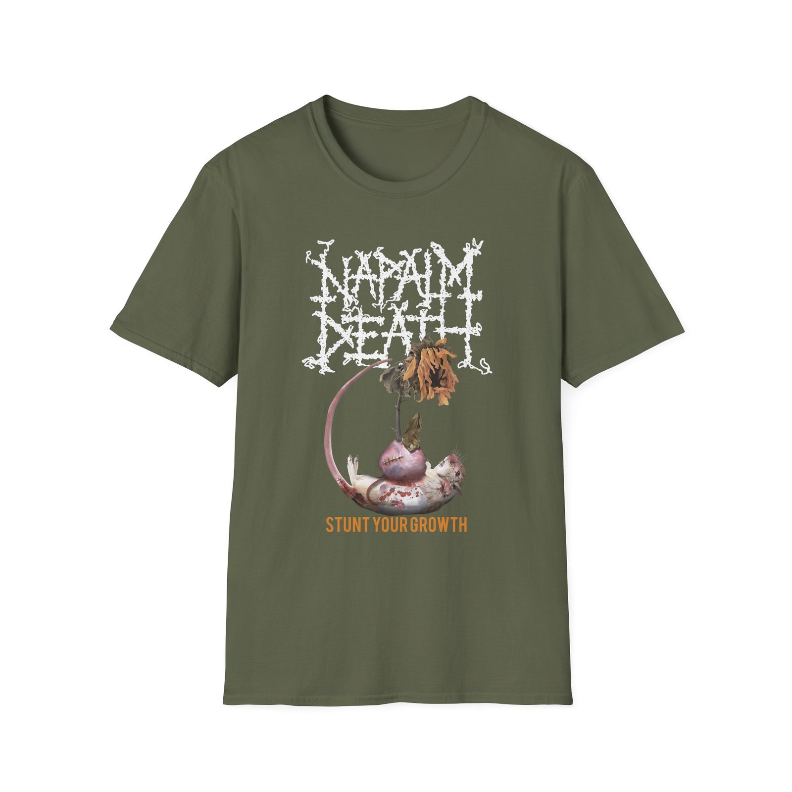 Napalm Death Stunt your Growth Unisex Softstyle T-Shirt