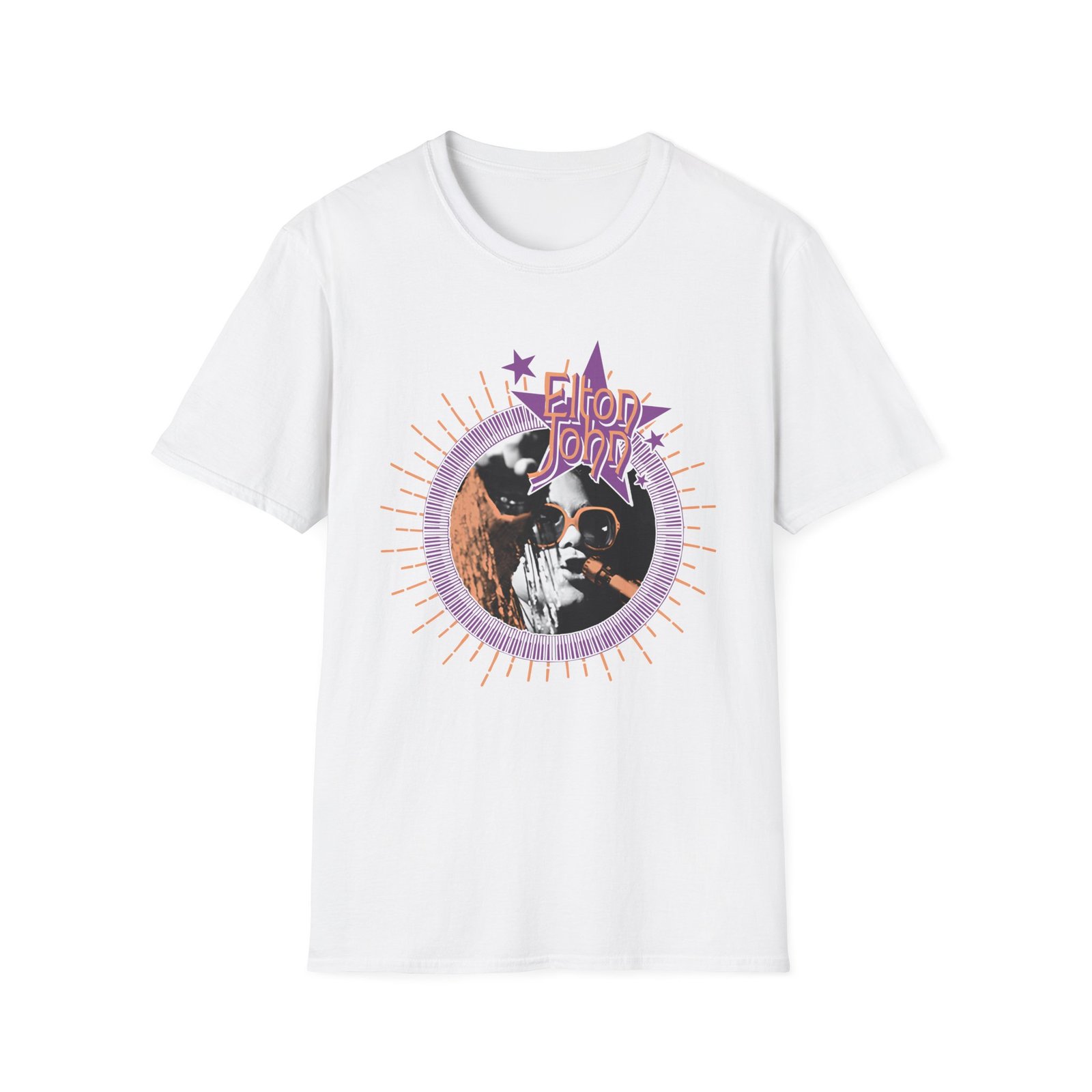 EJF GYBR Sunburst Piano Frame Photo Unisex Softstyle T-Shirt