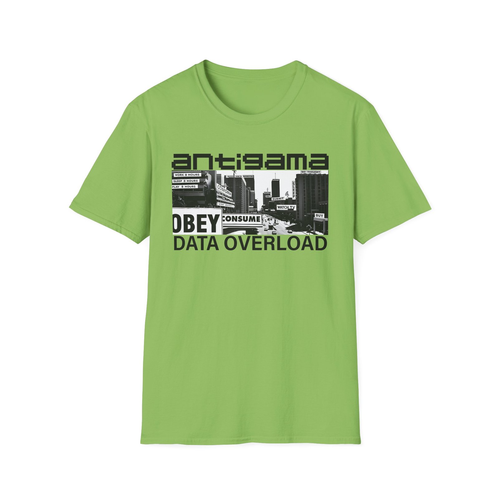 Antigama Data Overload Unisex Softstyle T-Shirt