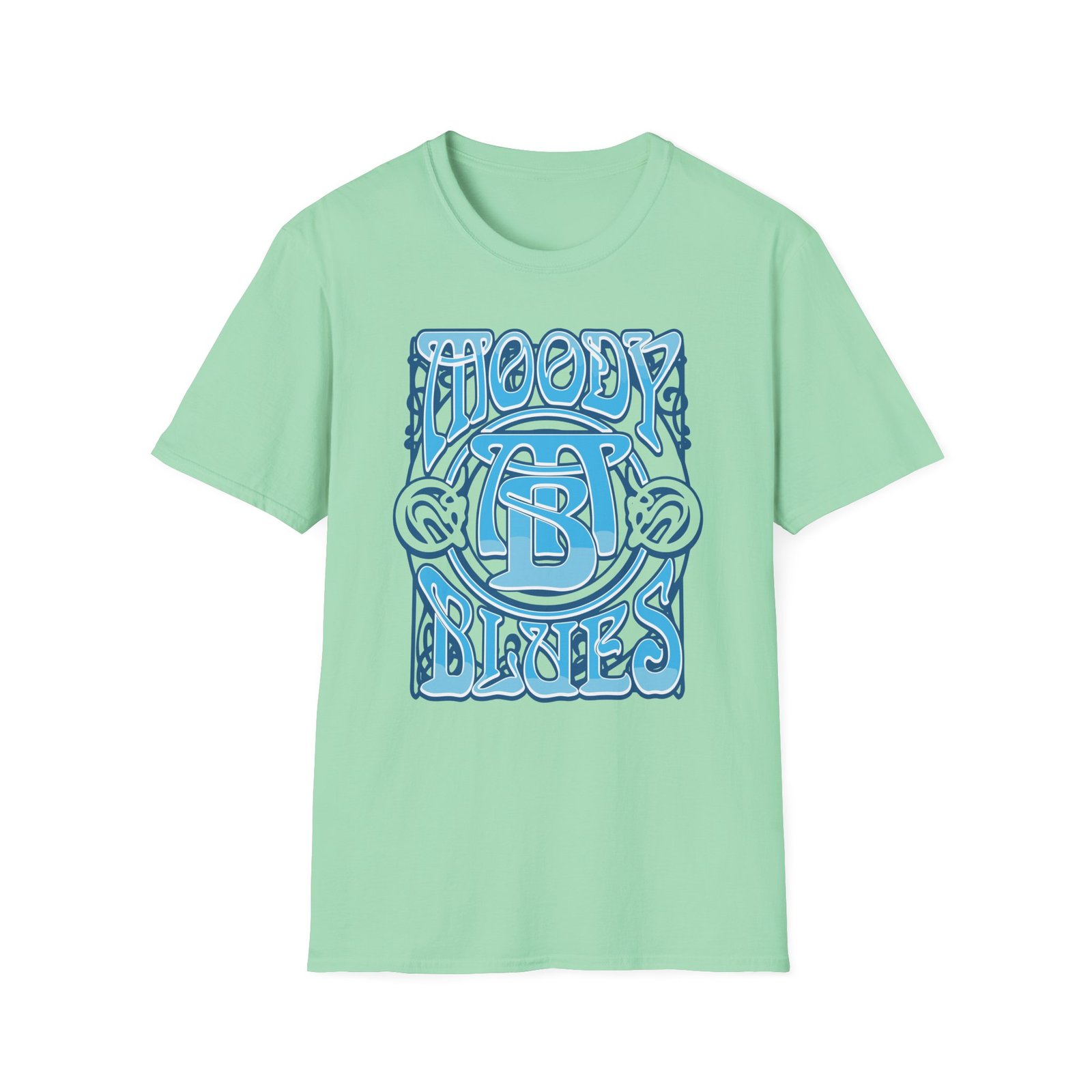 The Moody Blues Psychedelic Logo Unisex Softstyle T-Shirt