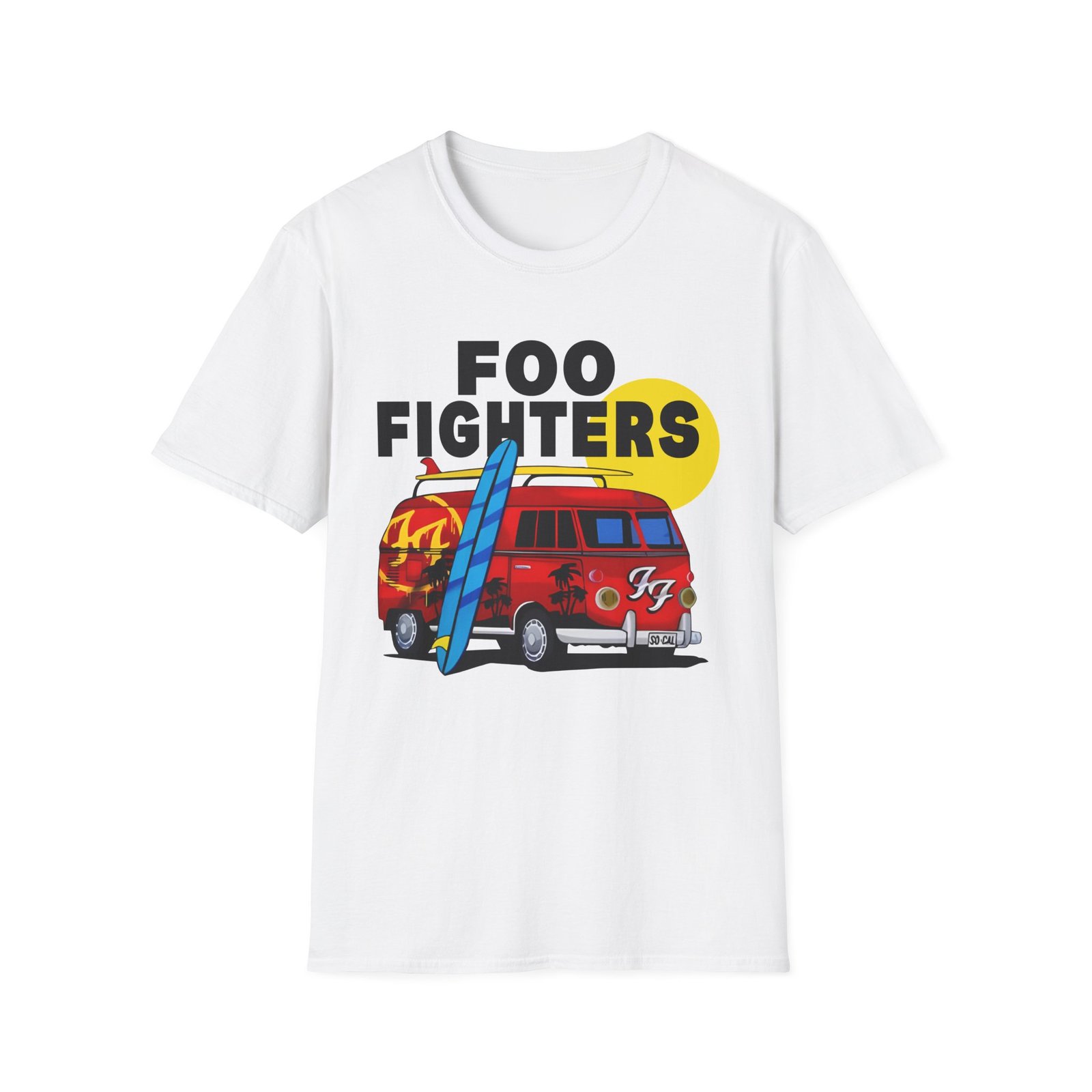 Foo Fighters Split Window Unisex Softstyle T-Shirt