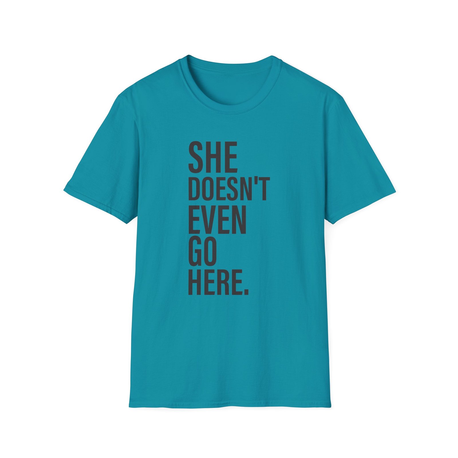 Amc Mean Girl She Doesn't Even Go Here Unisex Softstyle T-Shirt