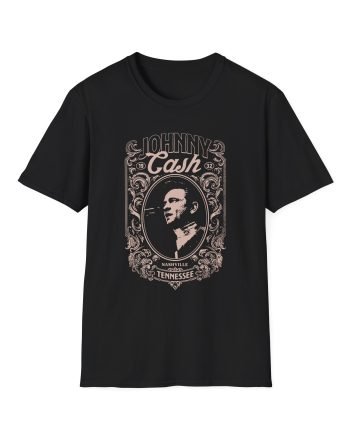 Johnny Cash Nashville Portrait Unisex Softstyle T-Shirt