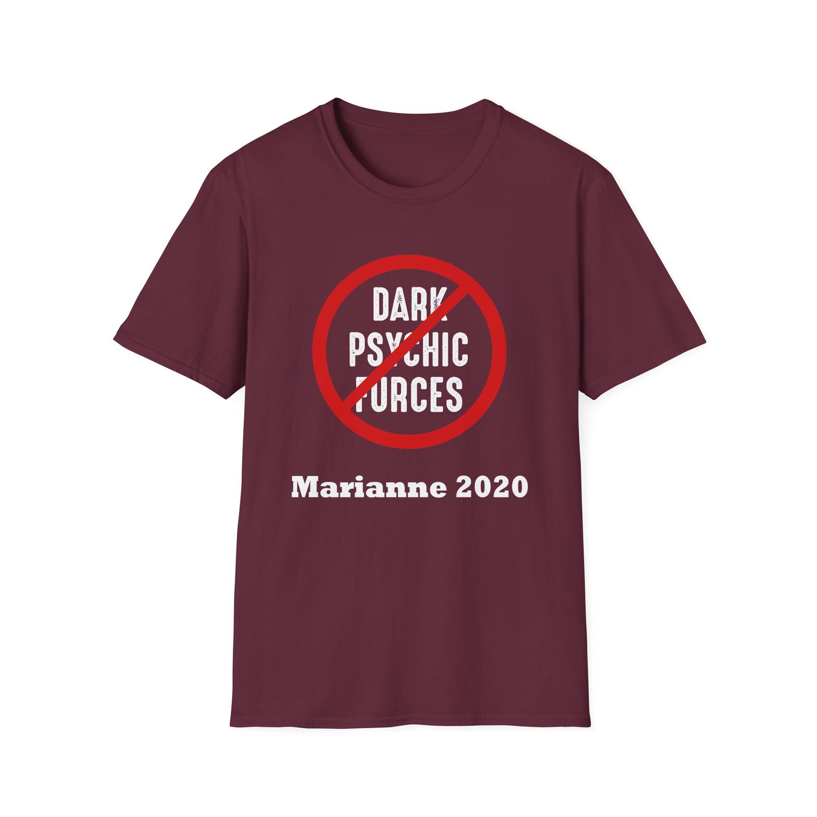 Marianne Williamson Dark Psychic Forces Unisex Softstyle T-Shirt