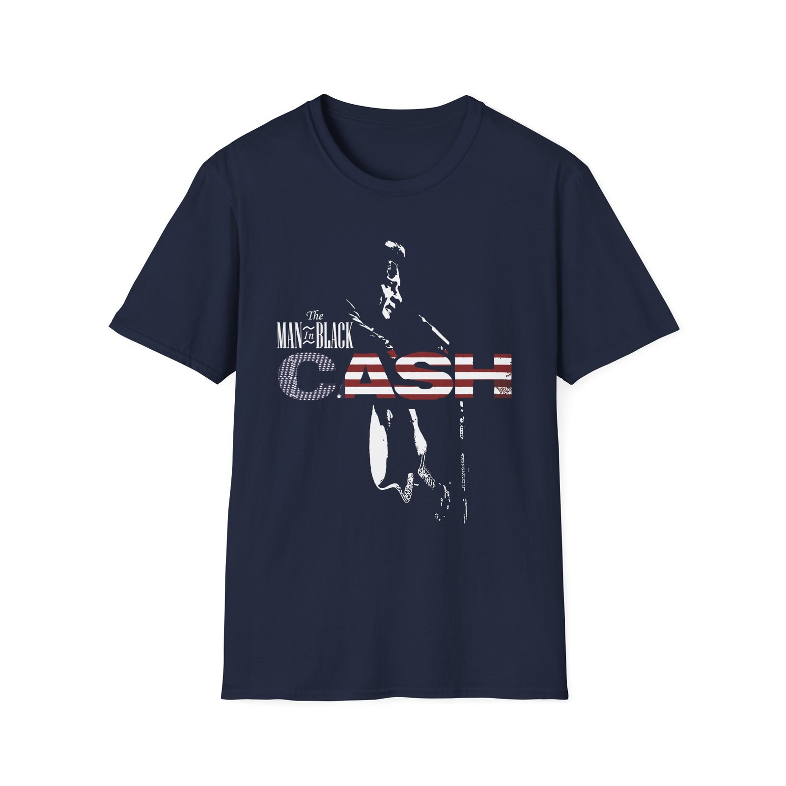 Johnny Cash the Man in Black unisex softstyle t-shirt