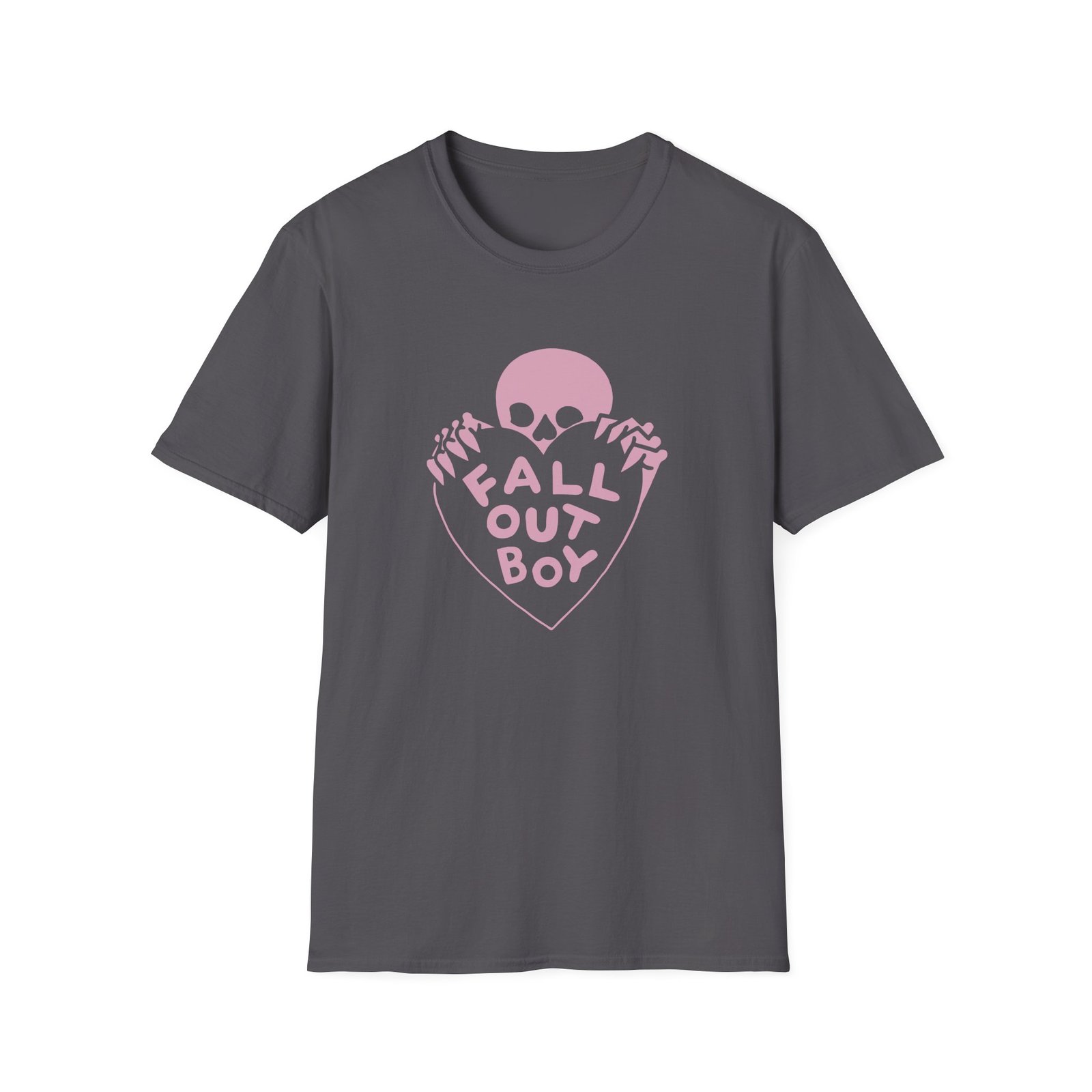 Fall Out Boy Skull Heart Unisex Softstyle T-Shirt