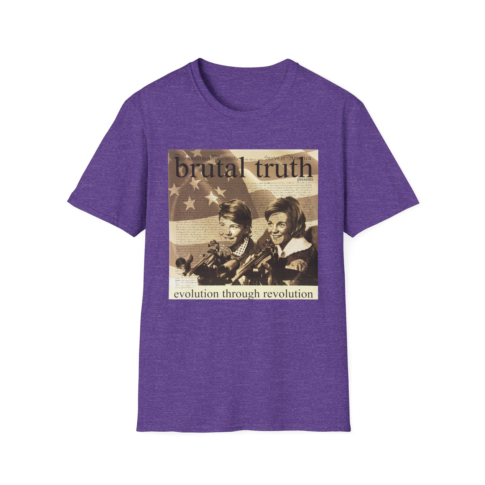 Brutal Truth Evolution Through Revolution Unisex Softstyle T-Shirt