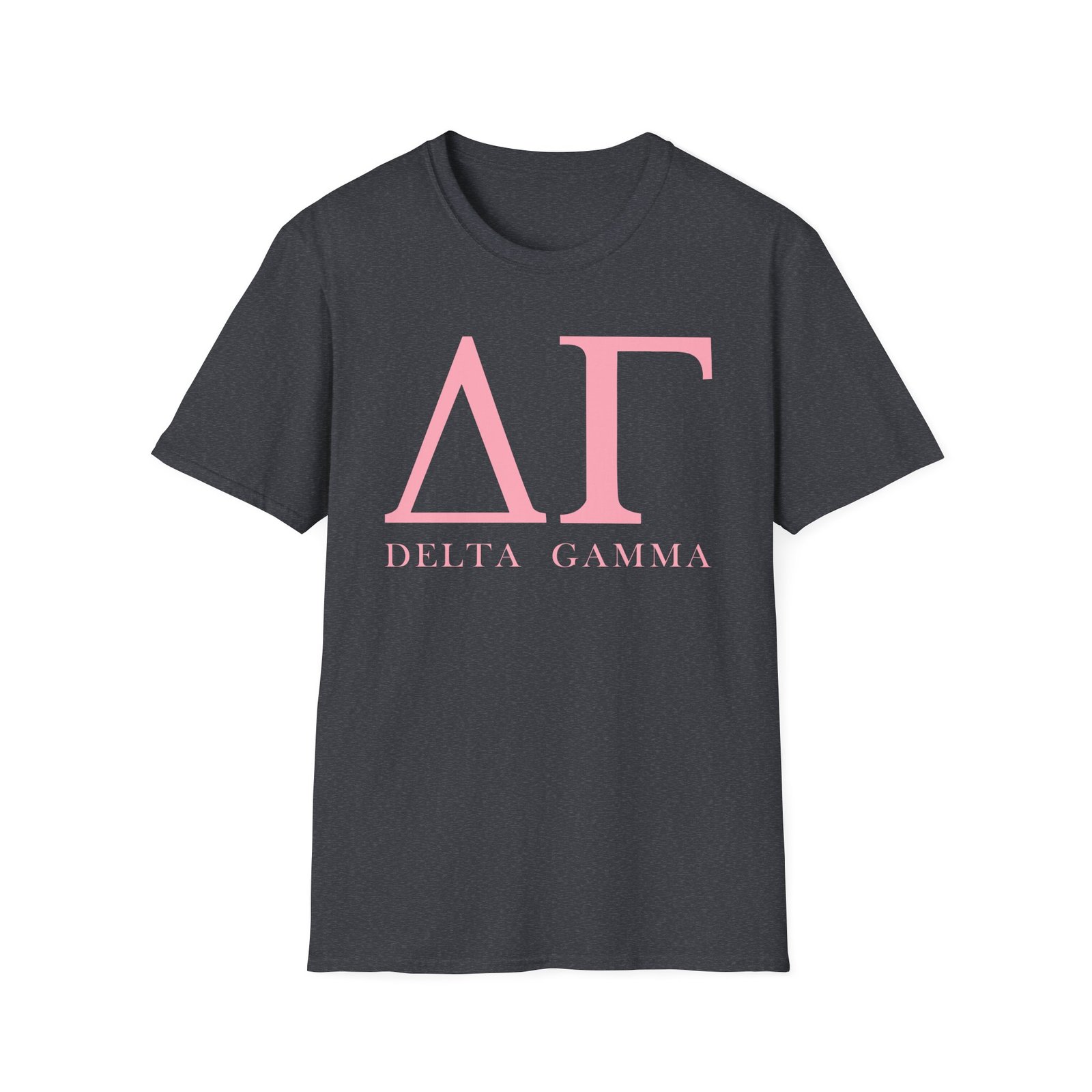 Delta Gamma Pink Letter Unisex softstyle T-Shirt