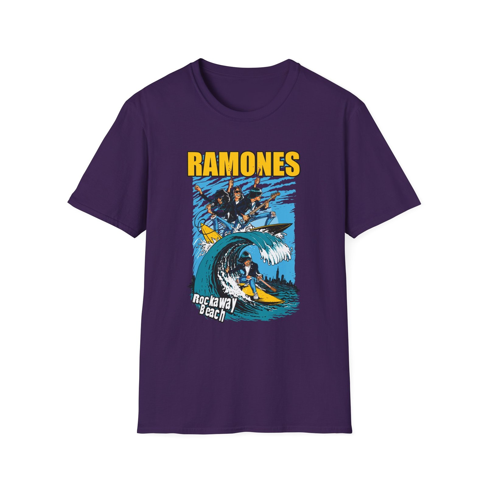 Ramones Rockaway Beach Unisex Softstyle T-Shirt
