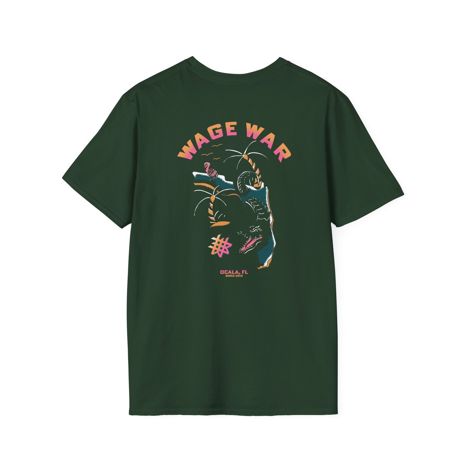 Wage War Swimming Gator Unisex Softstyle T-Shirt