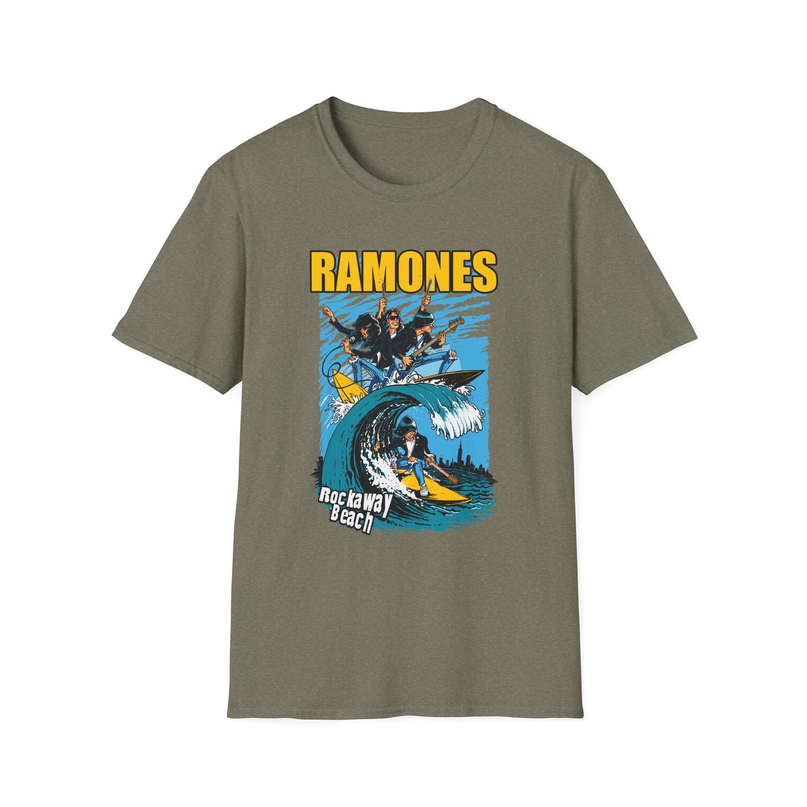 Ramones Rockaway Beach Unisex Softstyle T-Shirt