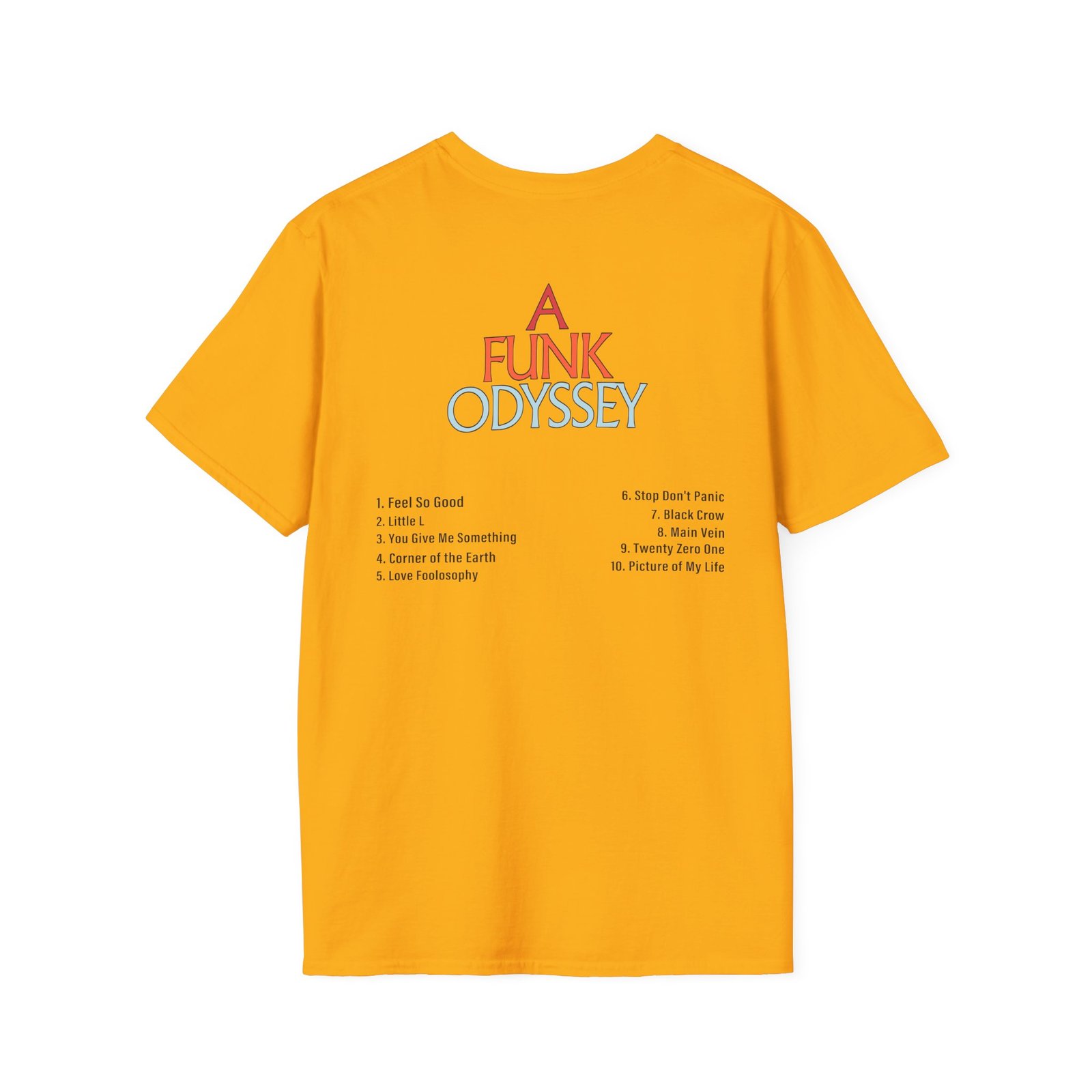 J Funk Odyssey Tracklist Unisex Softstyle T-Shirt