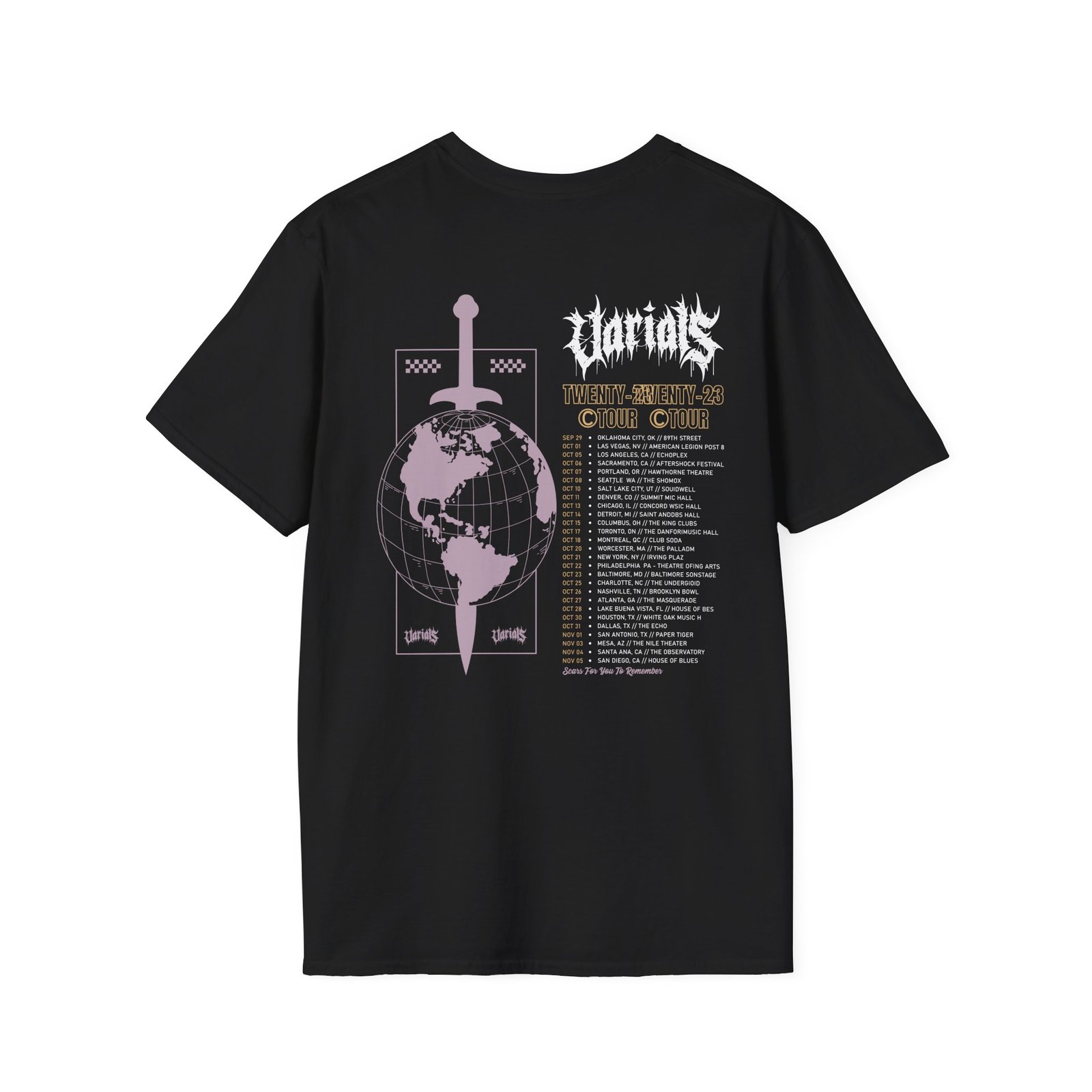 Varials Fatalism Tour Unisex Softstyle T-Shirt