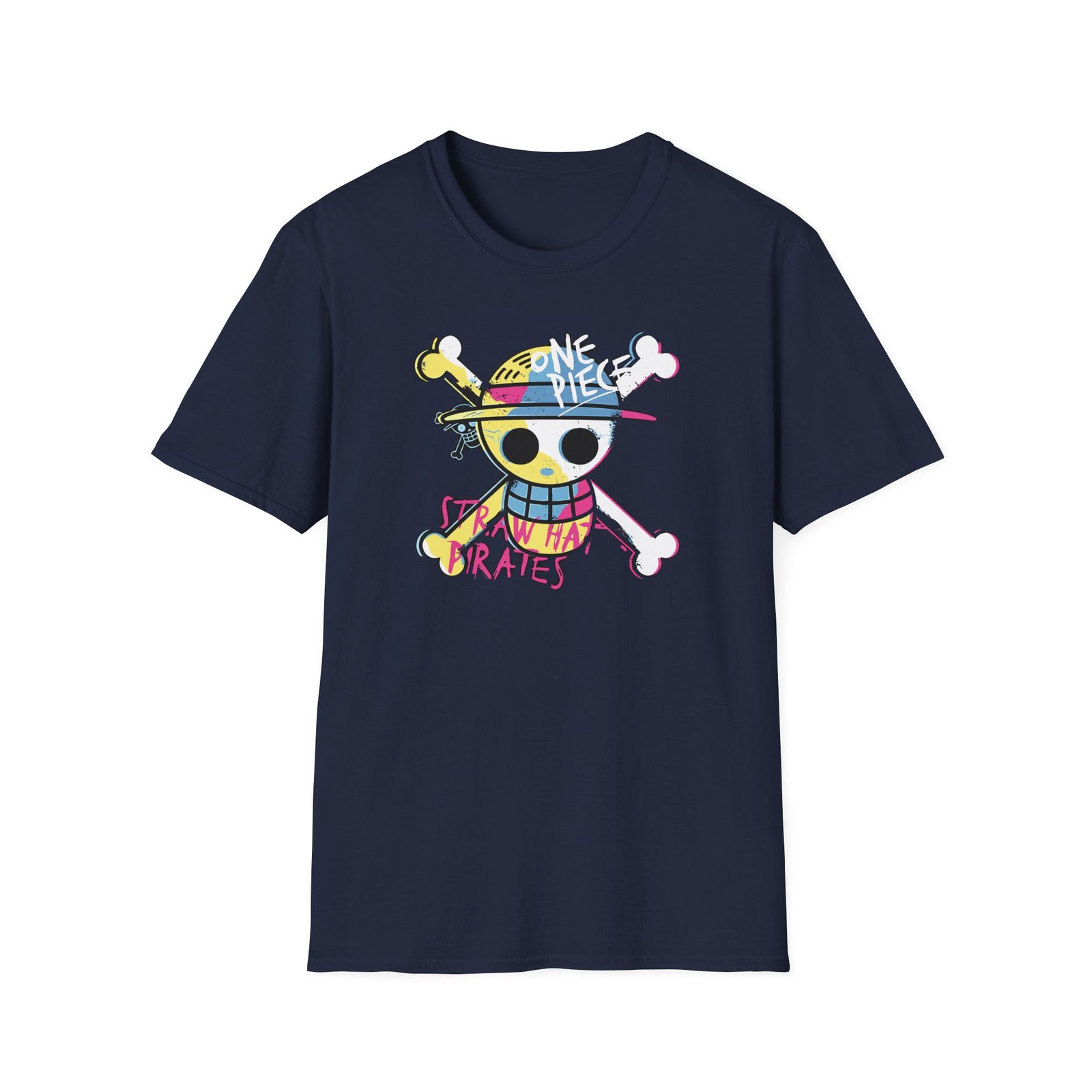One Piece Straw Hat Pirates Unisex Softstyle T-Shirt