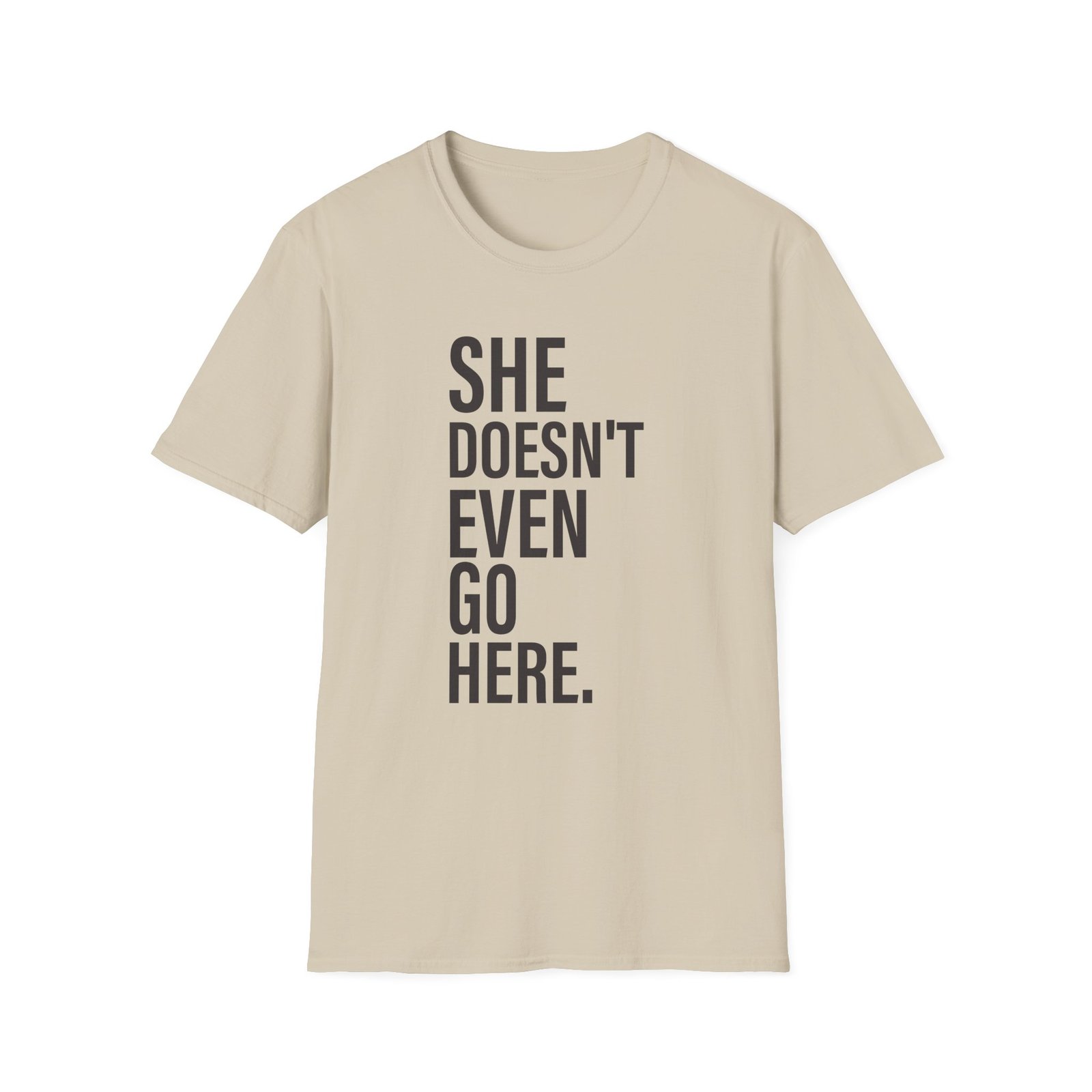 Amc Mean Girl She Doesn't Even Go Here Unisex Softstyle T-Shirt
