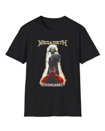 Megadeth Vic Removing Hood Unisex Softstyle T-Shirt
