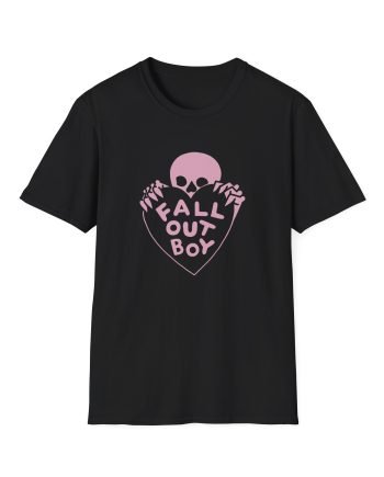 Fall Out Boy Skull Heart Unisex Softstyle T-Shirt