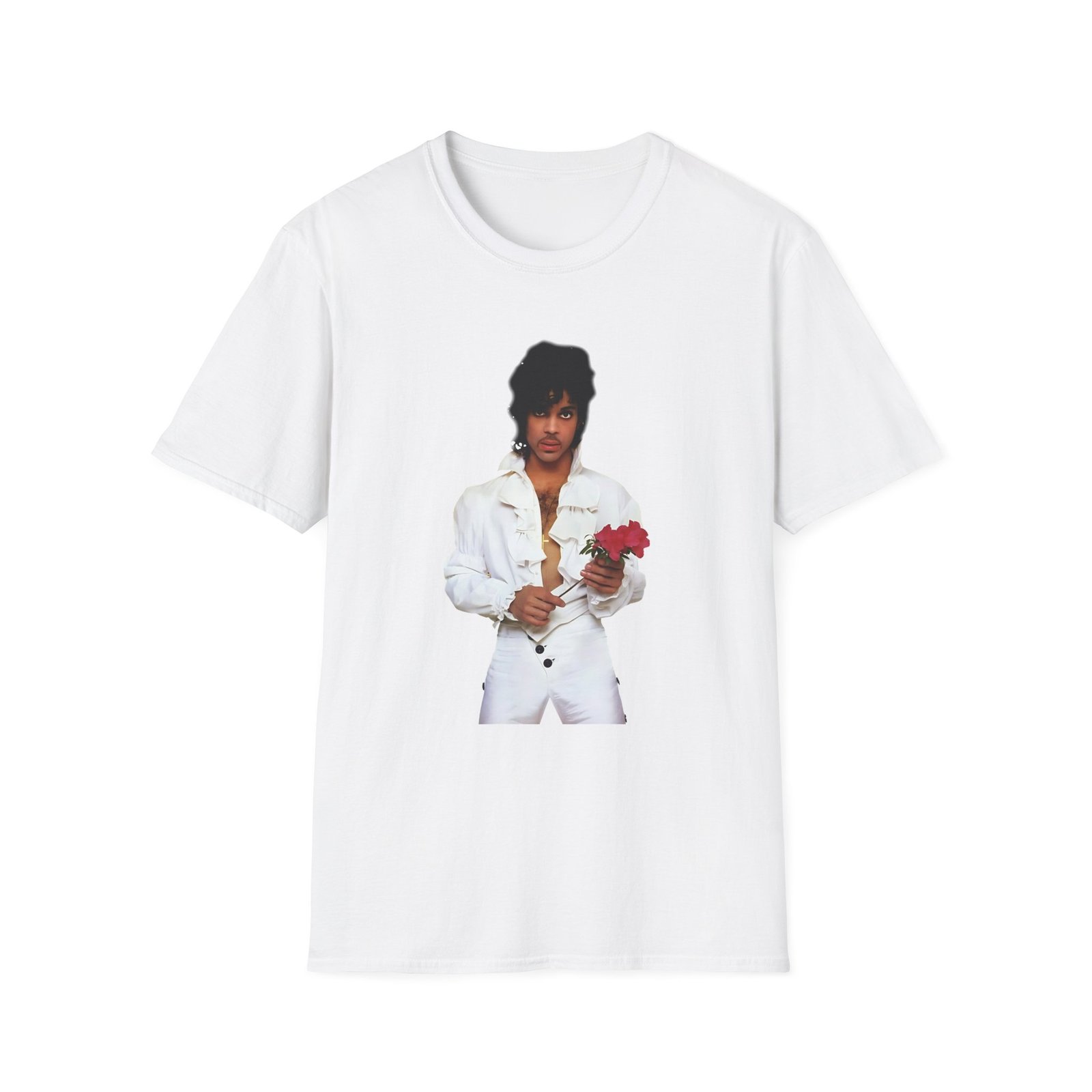 Prince Purple Rain Flower Unisex Softstyle T-Shirt
