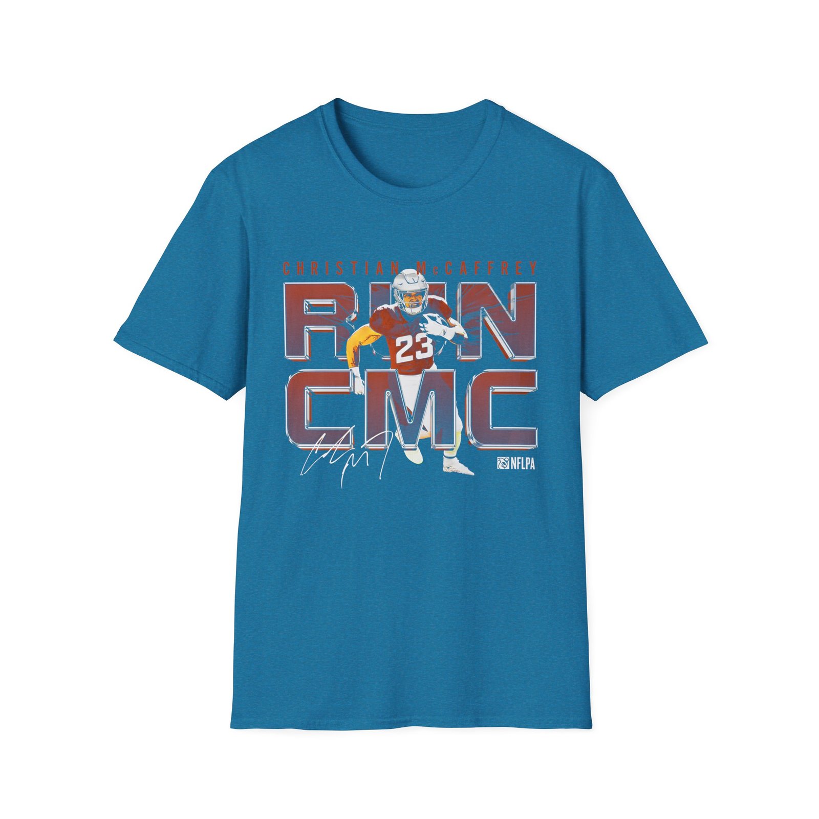 Christian Mccaffrey Run CMC Metal Unisex Softstyle T-Shirt