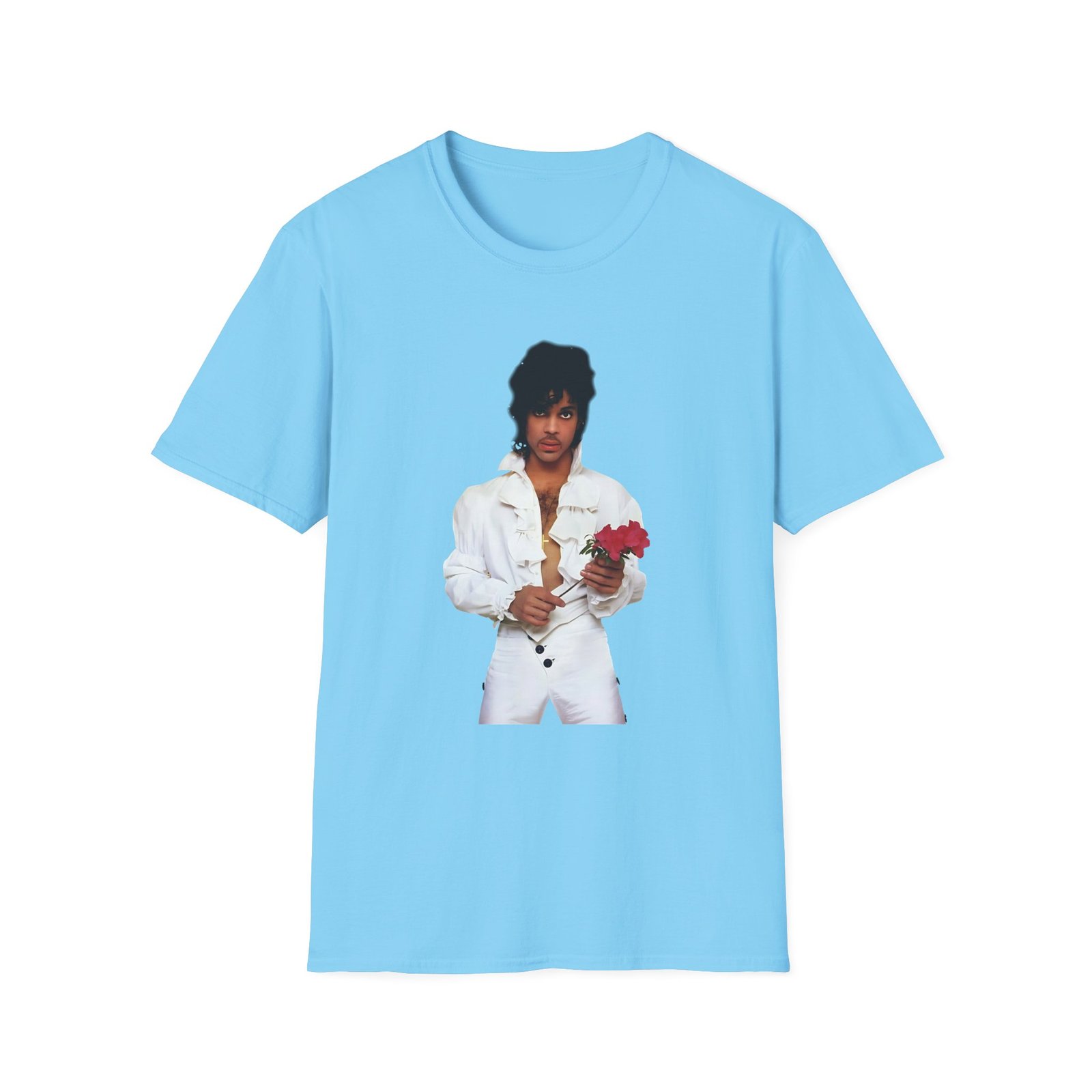 Prince Purple Rain Flower Unisex Softstyle T-Shirt