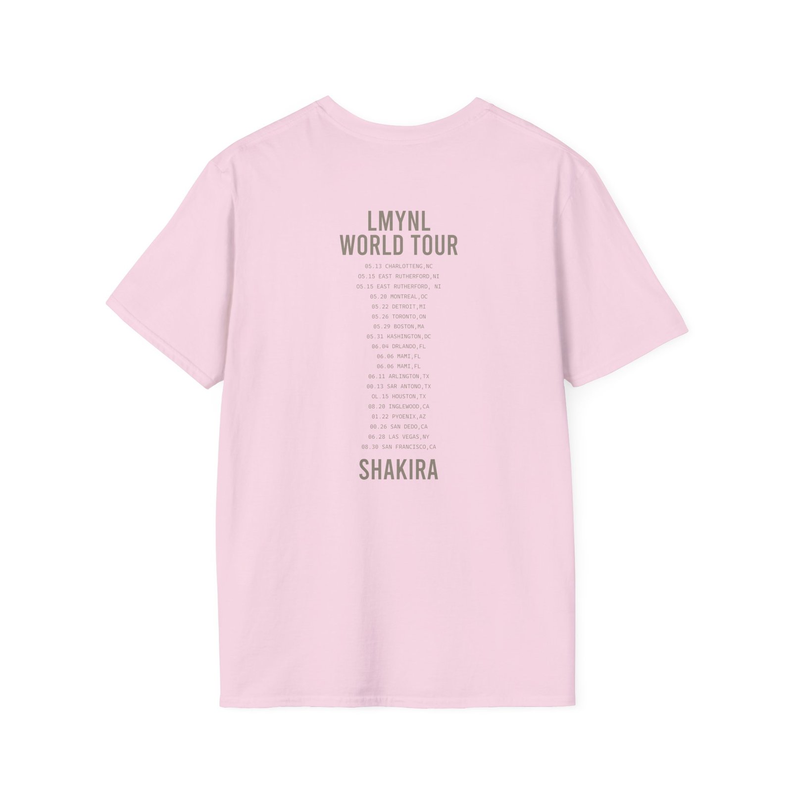 Shakira Dollar Bill Unisex Softstyle T-Shirt