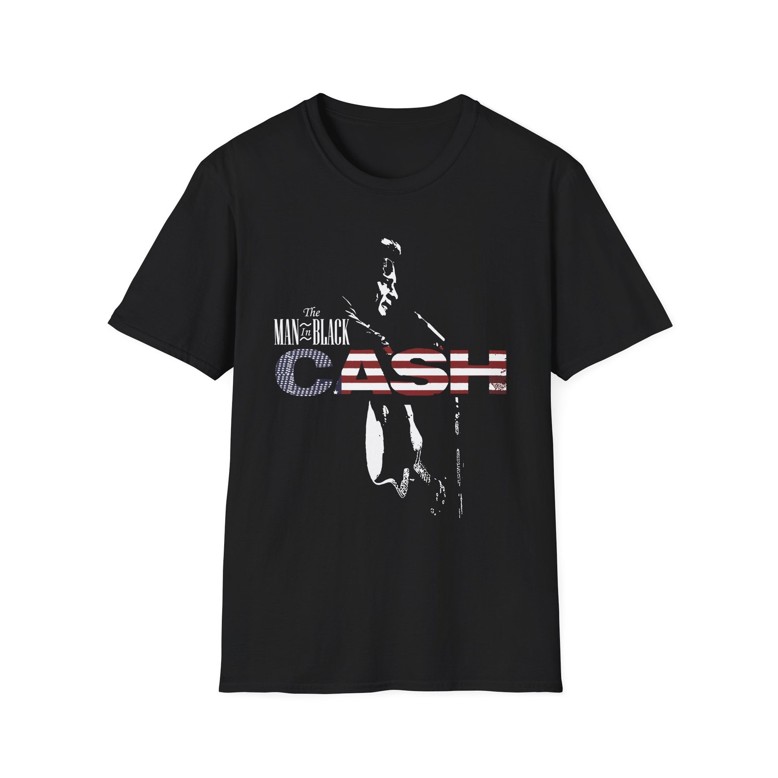 Johnny Cash the Man in Black unisex softstyle t-shirt