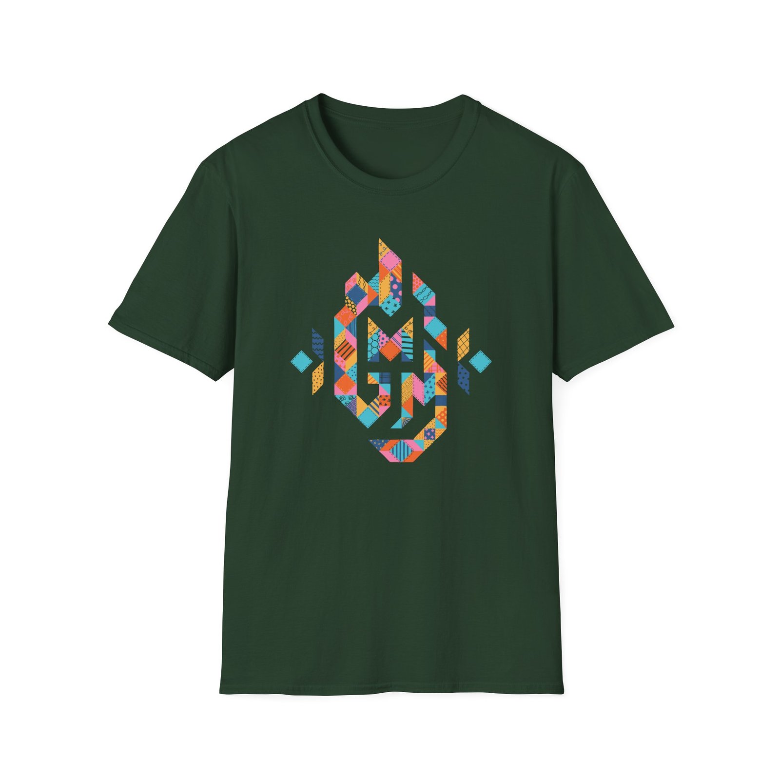 Good Mythical Morning Patchwork Logo unisex softstyle t-shirt