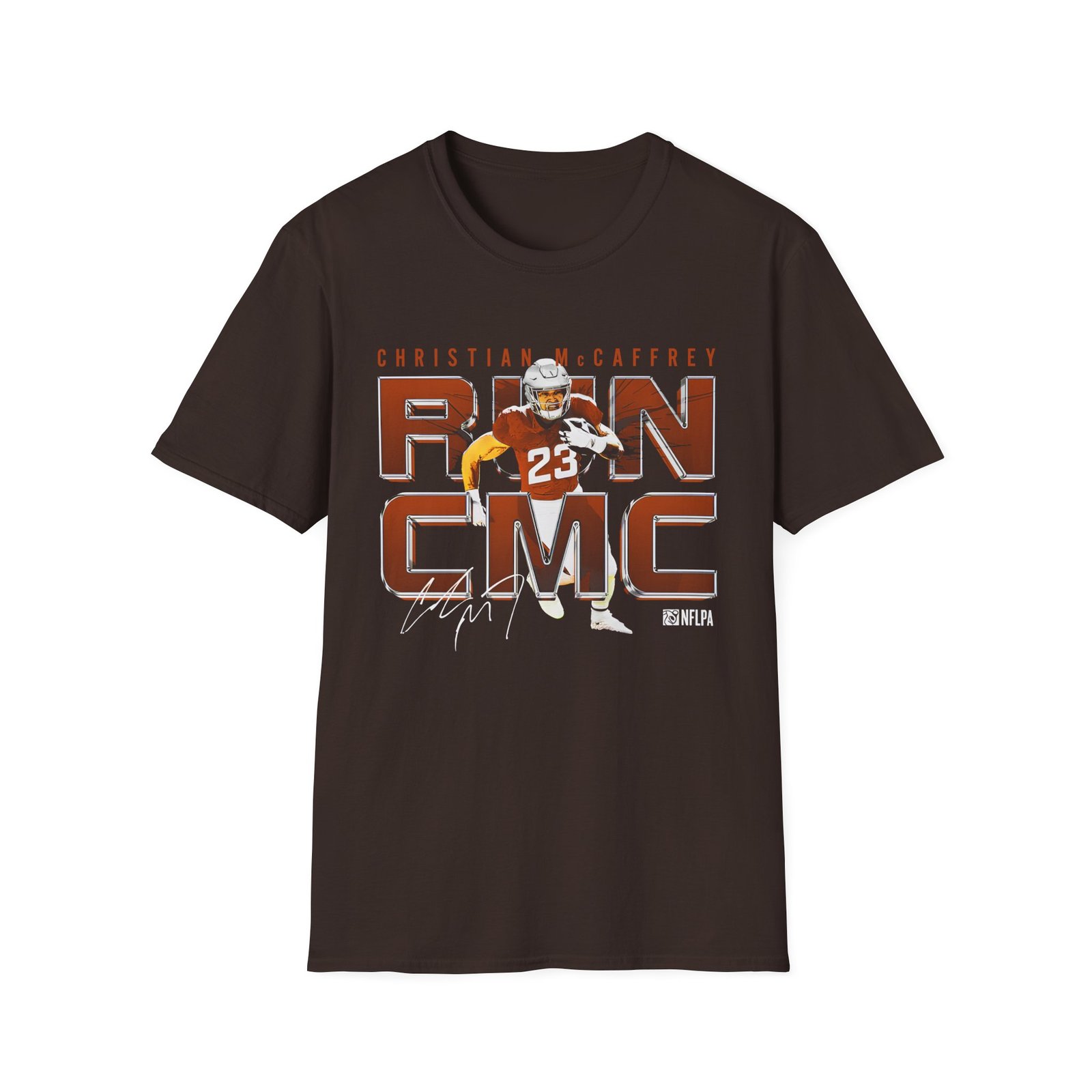 Christian Mccaffrey Run CMC Metal Unisex Softstyle T-Shirt