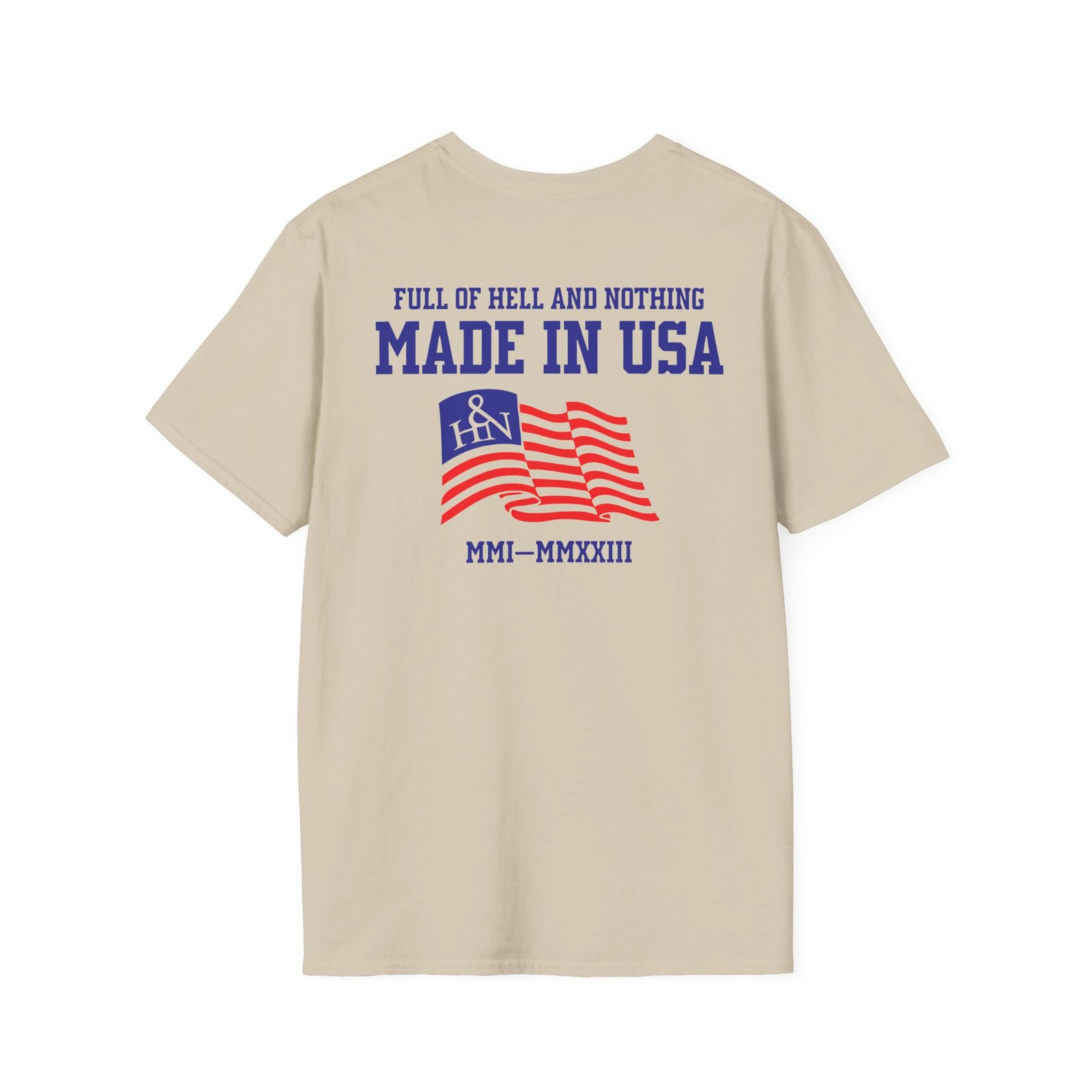Full of Hell and Nothing Made In USA Unisex Softstyle T-Shirt