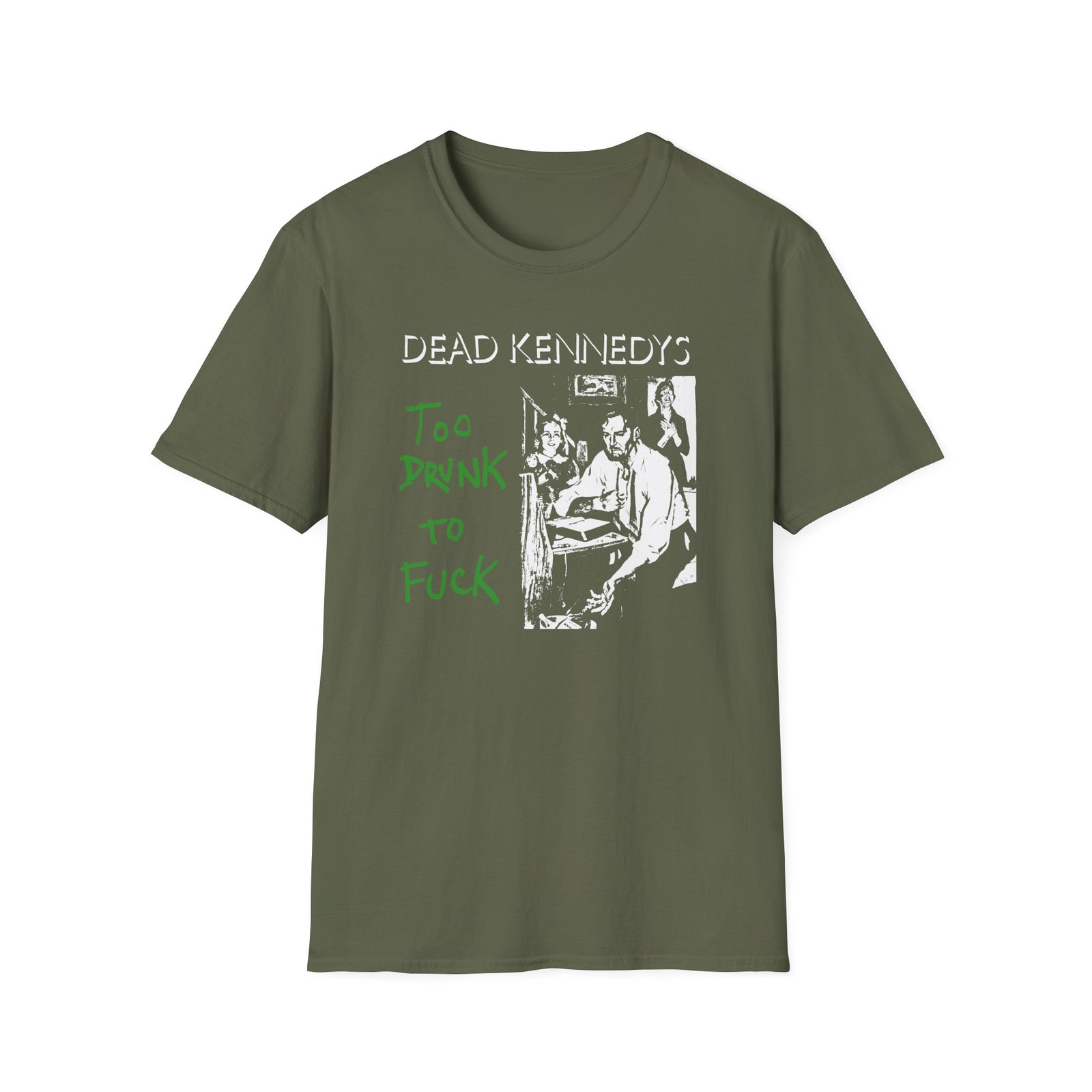 Dead Kennedys Too Drunk To Fuck Unisex Softstyle T-Shirt