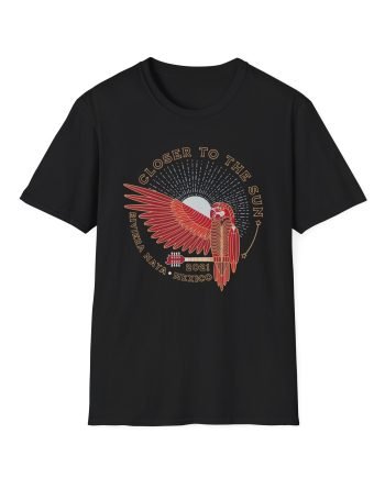Closer to the Sun 2021 Parrot unisex softstyle t-shirt