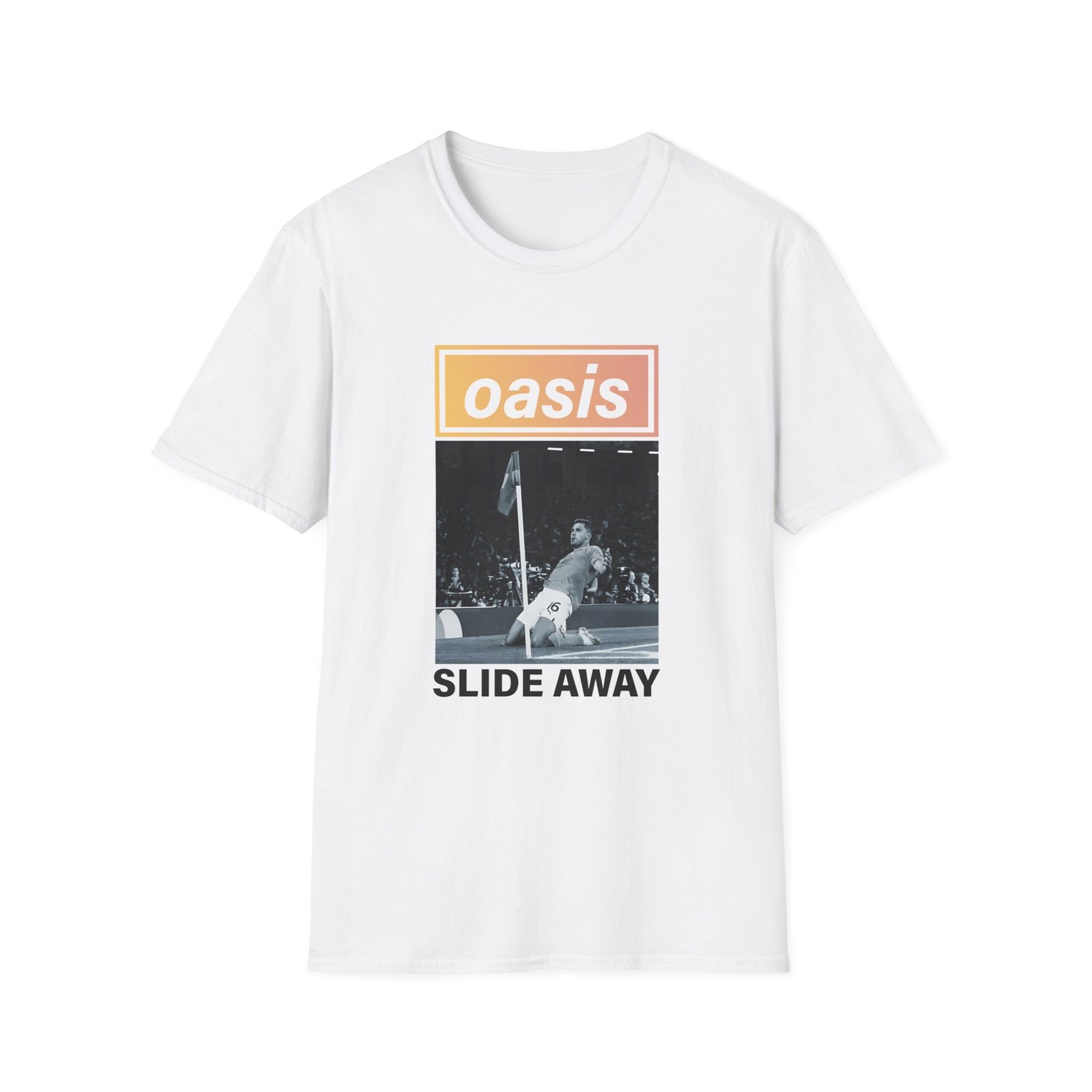 Oasis Man City Slide Away Unisex Softstyle T-Shirt