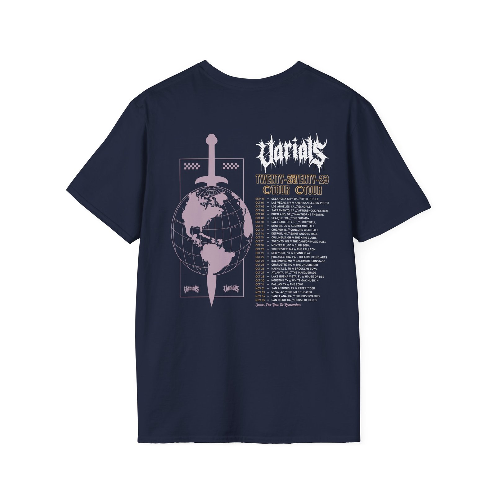 Varials Fatalism Tour Unisex Softstyle T-Shirt