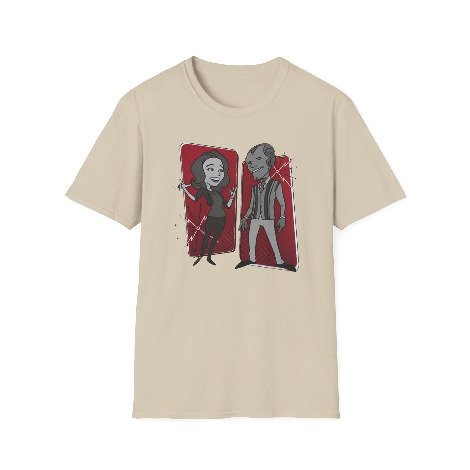 Marvel Wandavision Retro Panels Unisex Softstyle T-Shirt