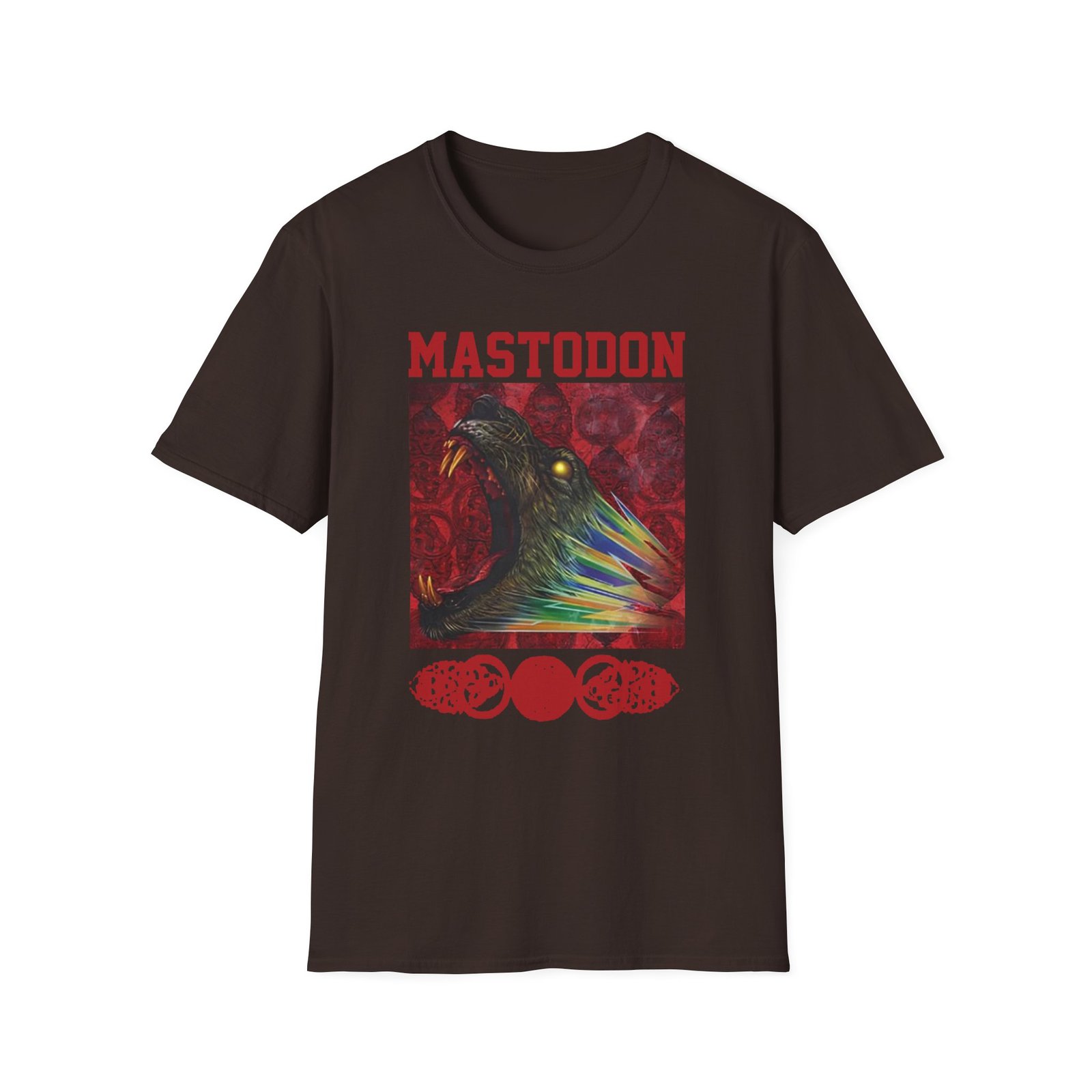 Mastodon Rainbow Lion Unisex Softstyle T-Shirt