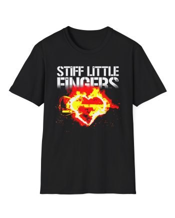 Stiff Little Fingers Flame In The Heart Tour Unisex Softstyle T-Shirt