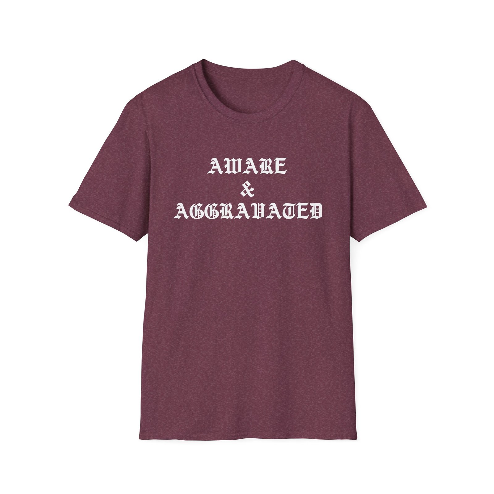 Leo Skepi Aware & Aggravated Unisex Softstyle T-Shirt