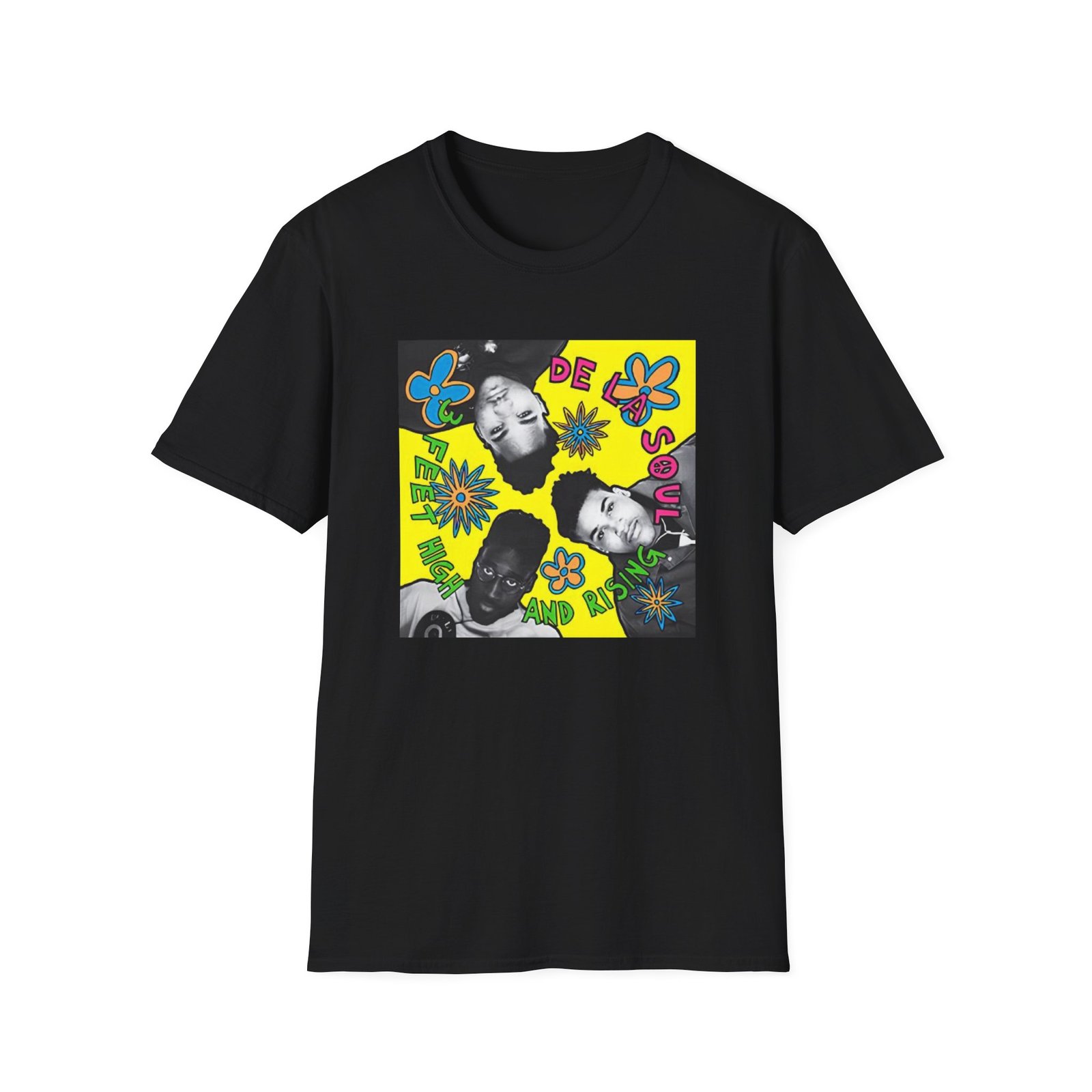 De La Soul 3 Feet High Album Cover Unisex Softstyle T-Shirt