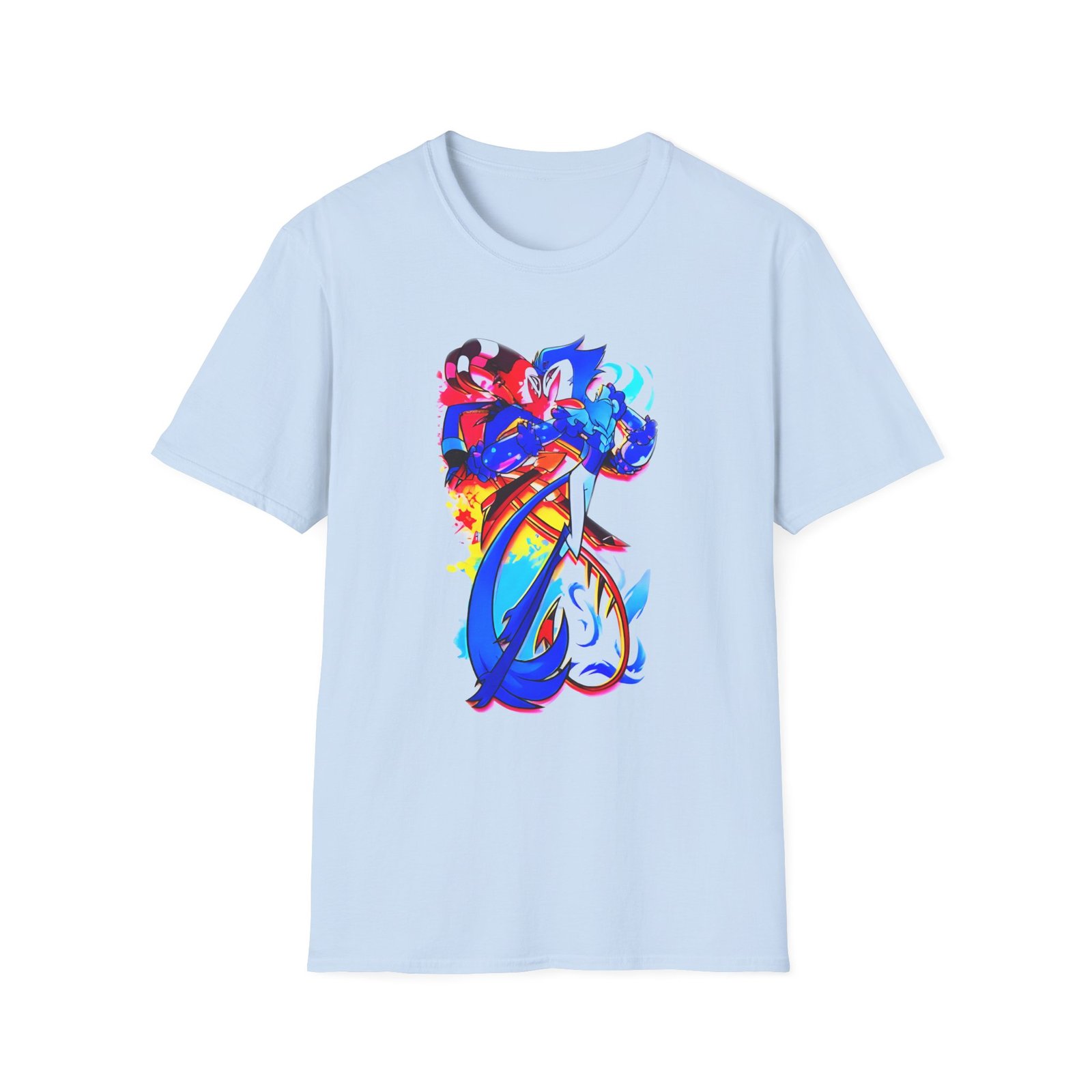 Helluva Boss Stolas & Blitzo Micro Unisex Softstyle T-Shirt