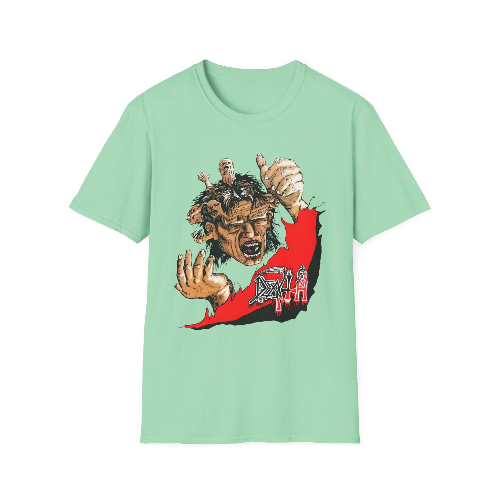 Death Denial Of Life Unisex Softstyle T-Shirt