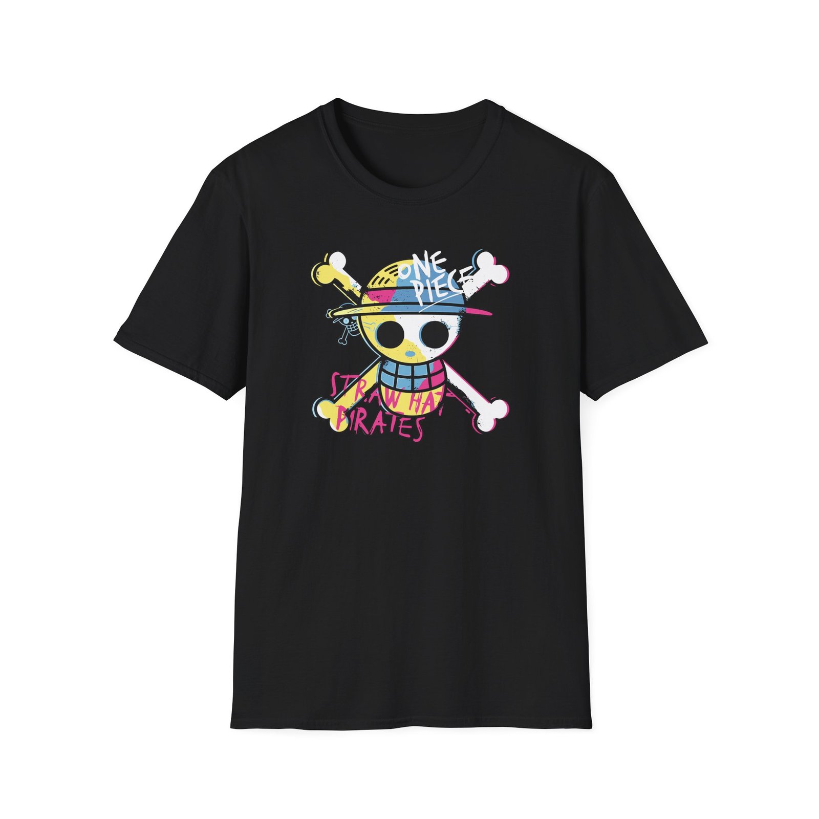 One Piece Straw Hat Pirates Unisex Softstyle T-Shirt