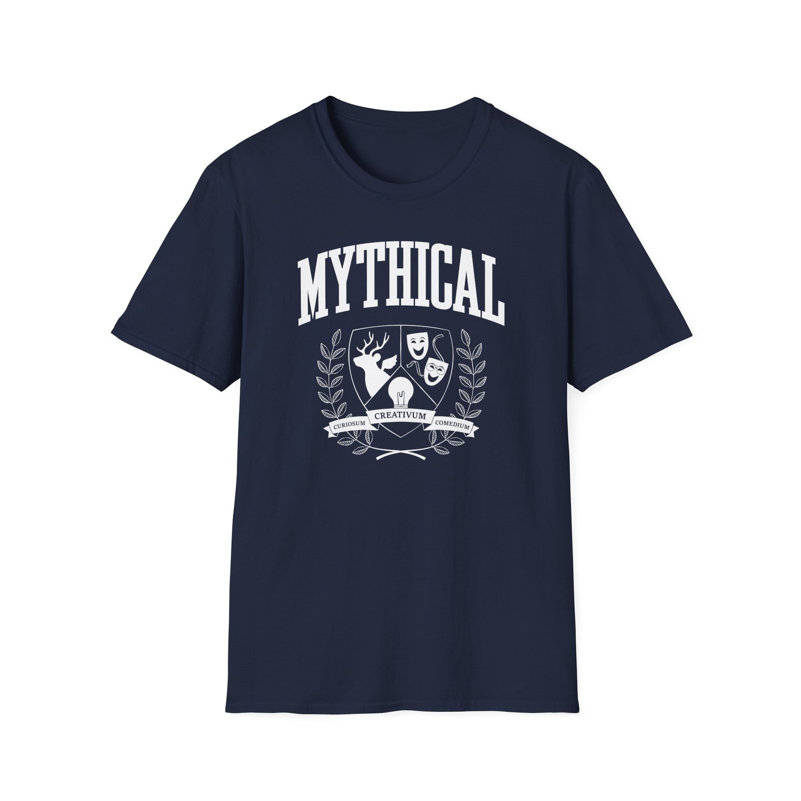 Good Mythical Morning Mythical Collegiate Emblem unisex softstyle t-shirt