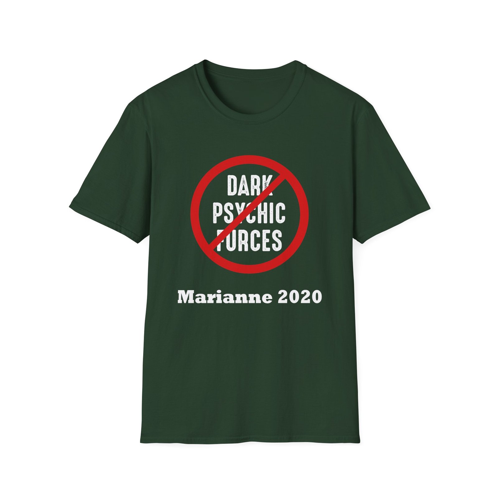 Marianne Williamson Dark Psychic Forces Unisex Softstyle T-Shirt