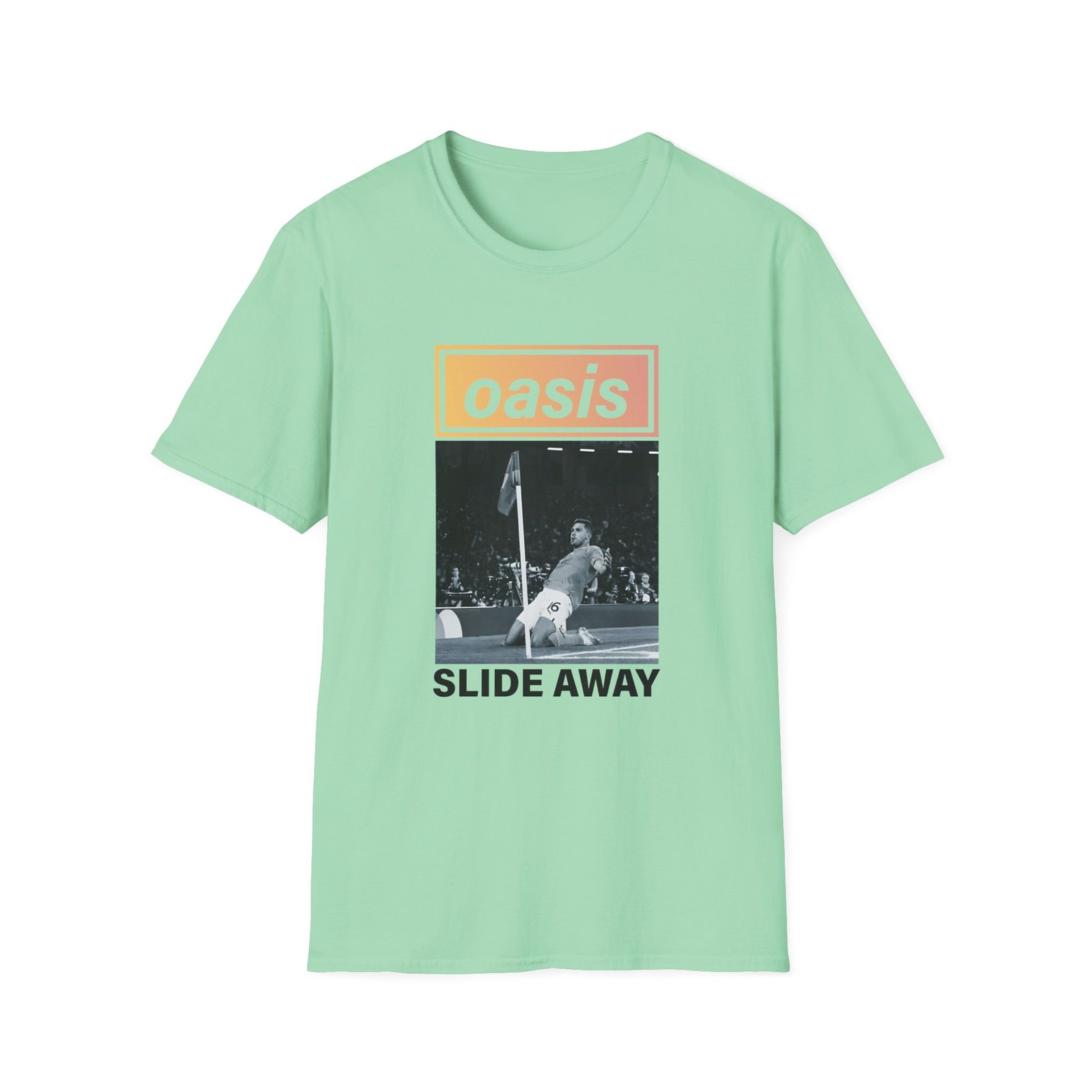 Oasis Man City Slide Away Unisex Softstyle T-Shirt